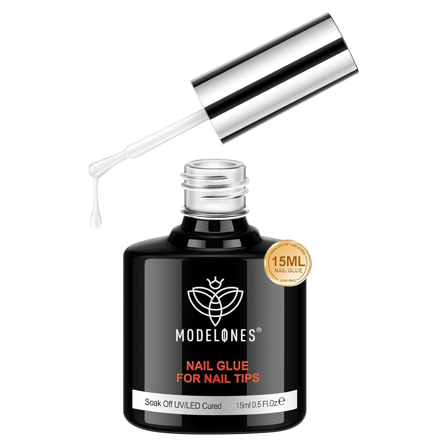 Gel Adhesivo para Uñas Modelones 15ml Base Coat Pincel