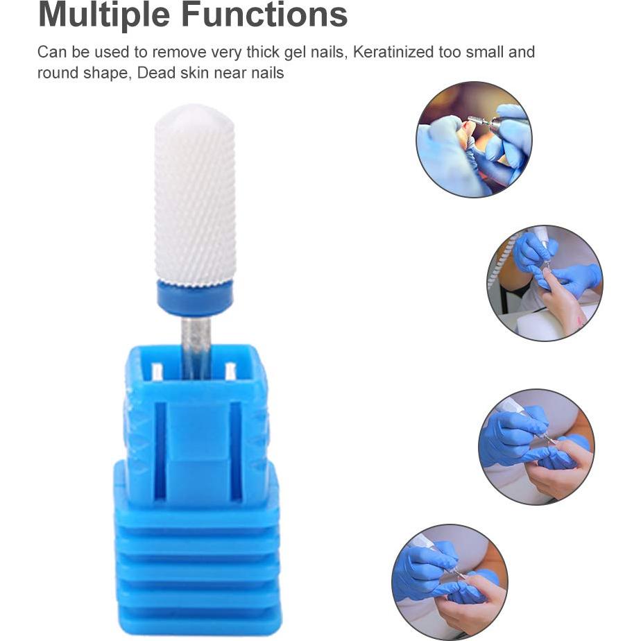 Brocas de Uñas de Cerámica Premium TMISHION - 5 Tipos