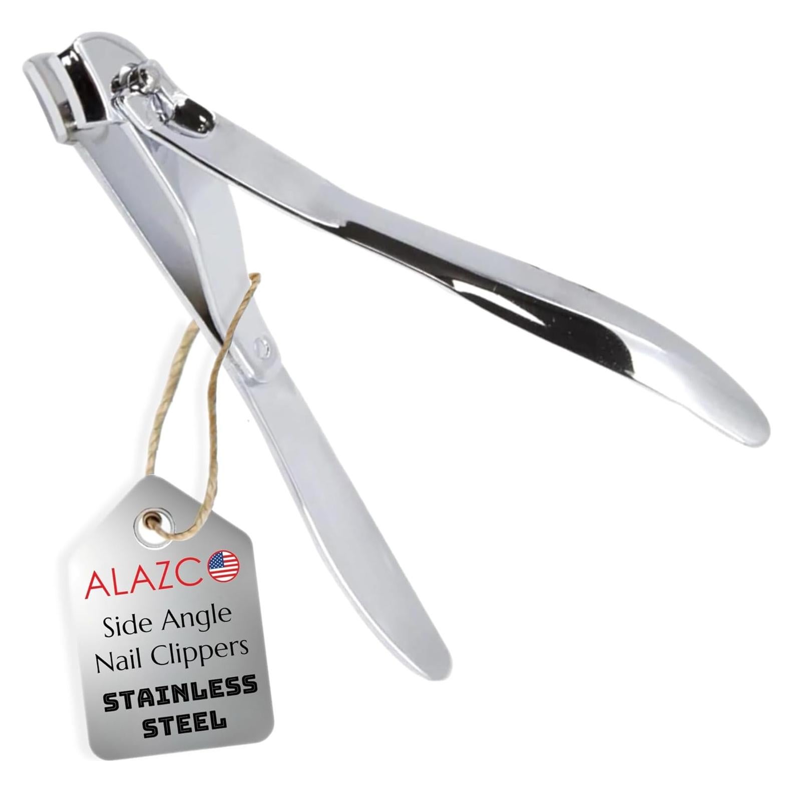 Cortador de Uñas Inoxidable ALAZCO 10.16 cm Ergonómico