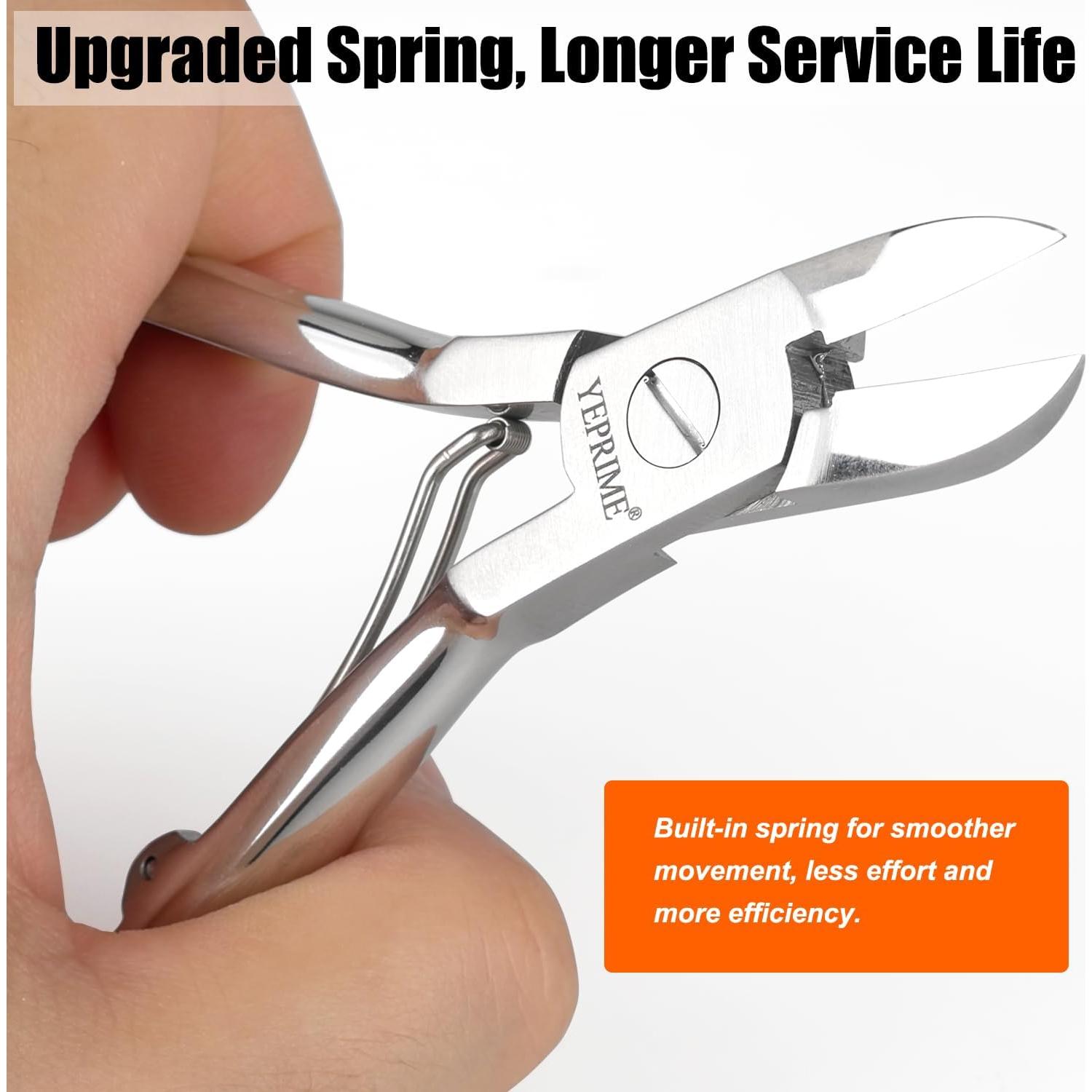 Cortadores de Uñas de Podiatra YEPRIME Acero Inoxidable 16.3cm