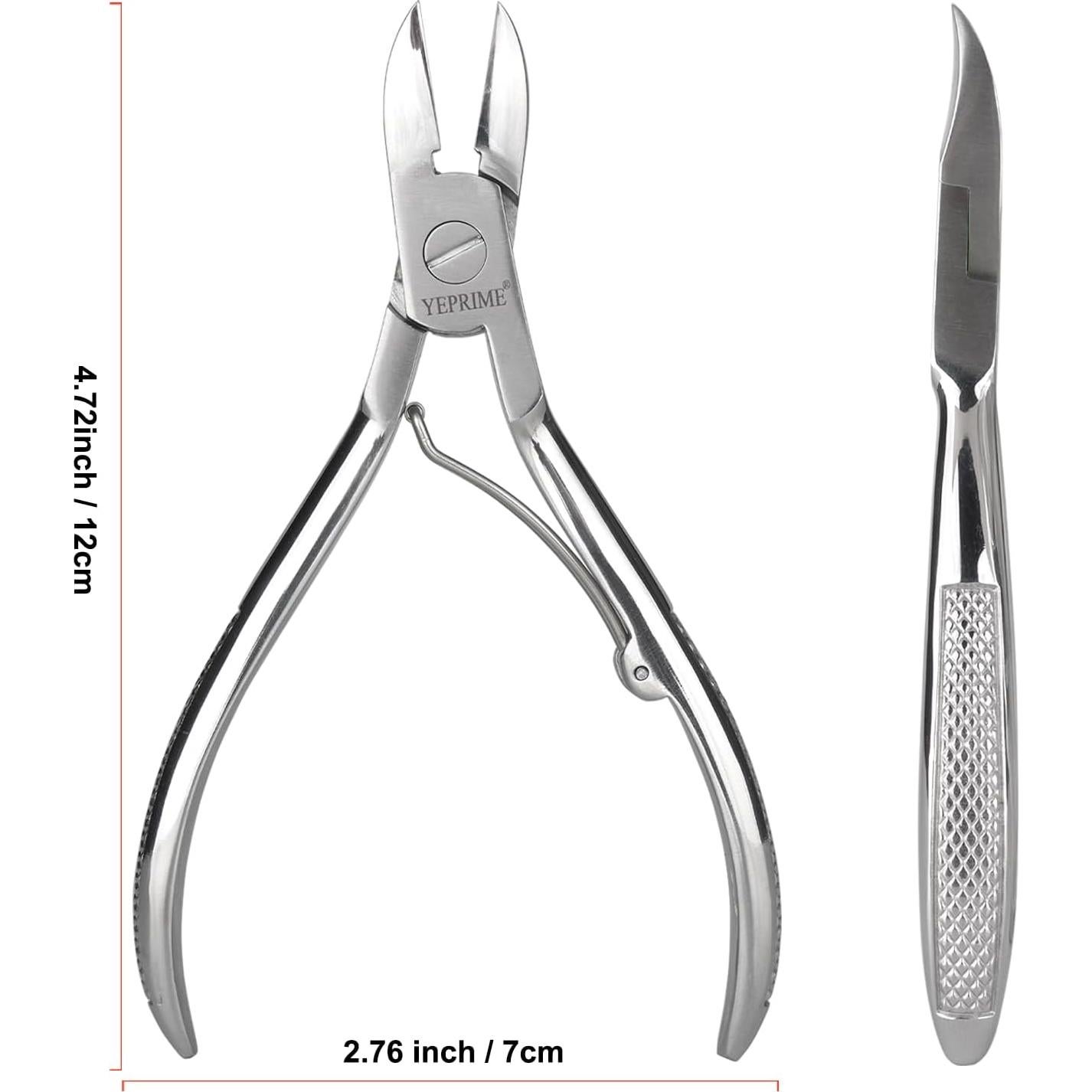 Cortadores de Uñas de Podiatra YEPRIME Acero Inoxidable 16.3cm