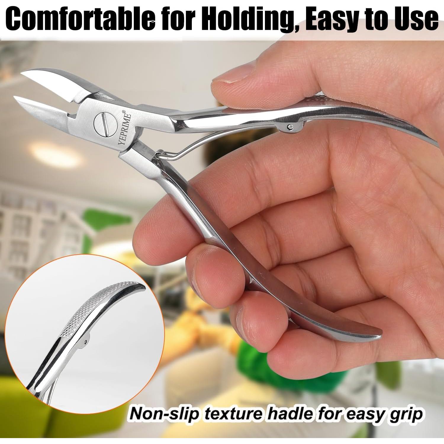 Cortadores de Uñas de Podiatra YEPRIME Acero Inoxidable 16.3cm