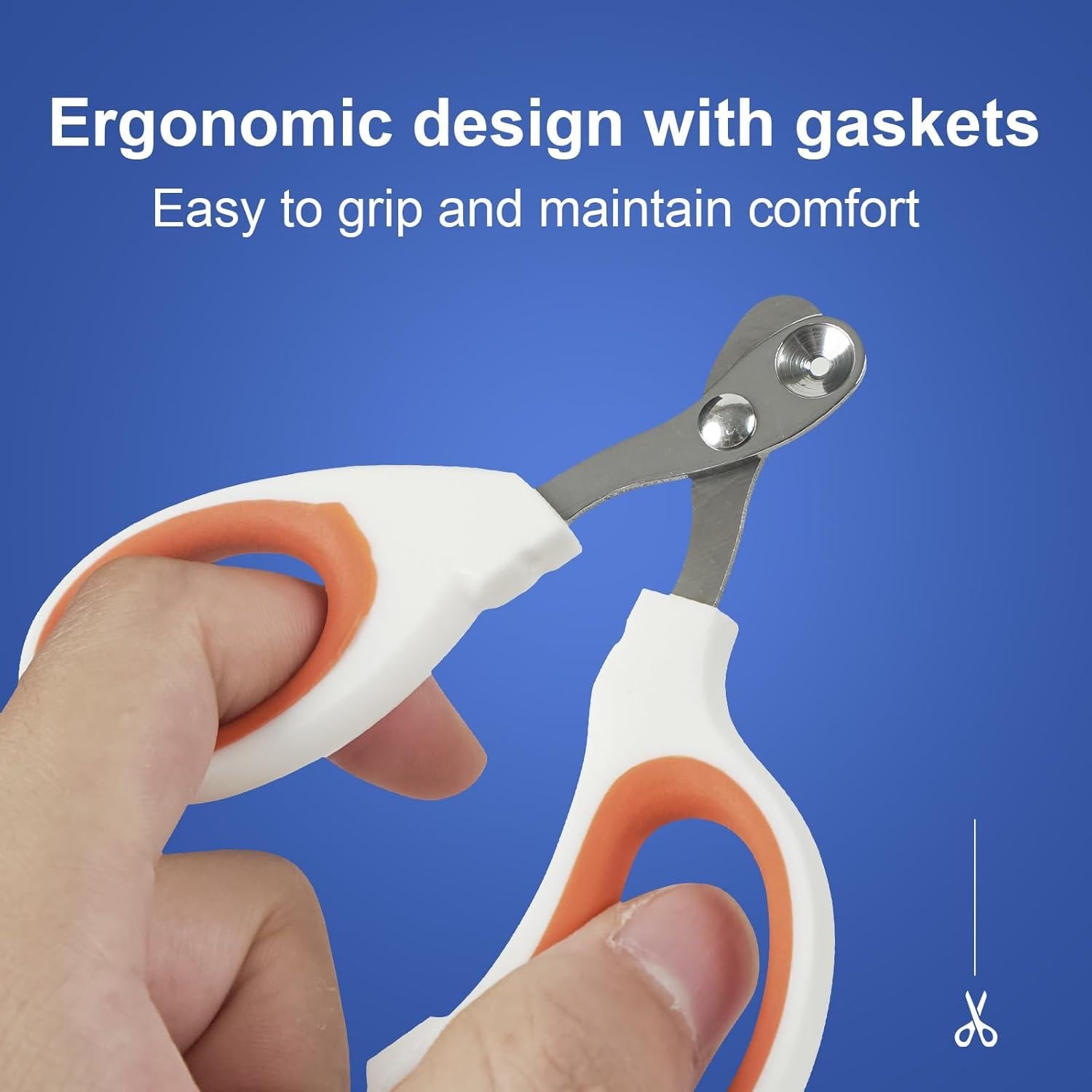 Cortauñas para Gatos LUNAMY con Agujero Circular 2mm - Naranja