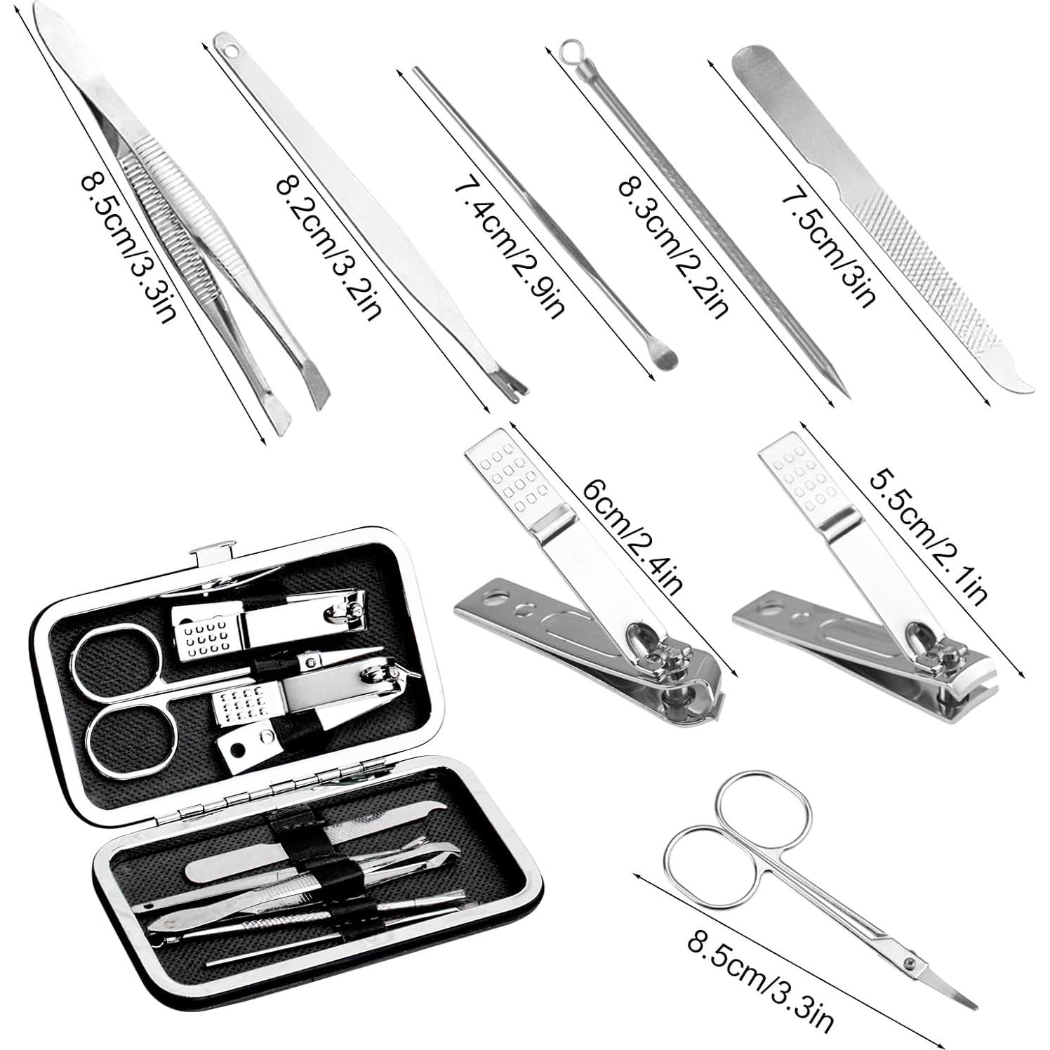 Kit de Manicura Terdey 48 Piezas Acero Inoxidable 8 en 1