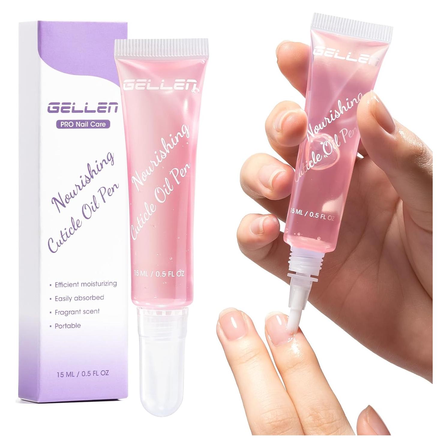 Aceite de Cutícula Gellen 12ml - Nutritivo con Jojoba y Vitamina E