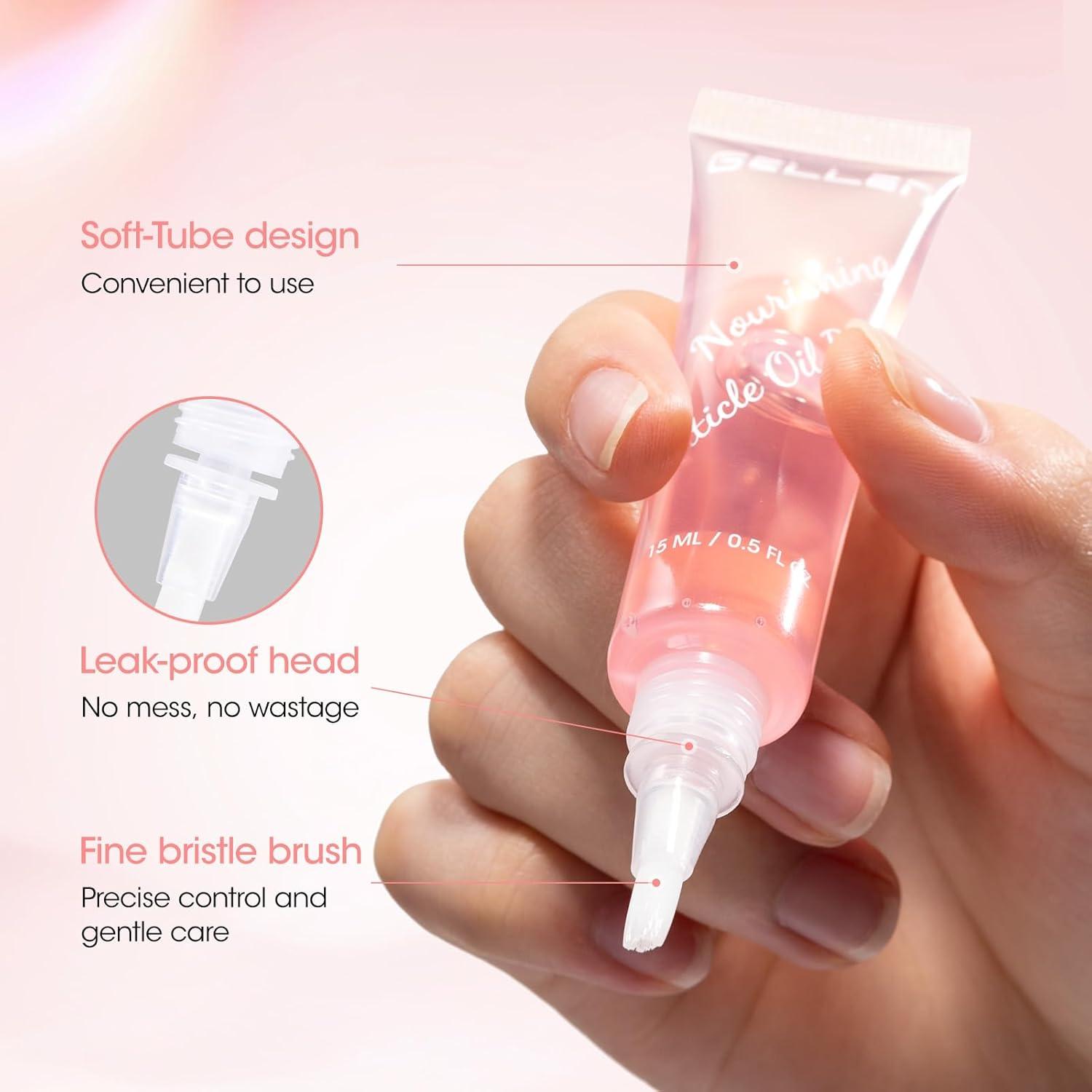 Aceite de Cutícula Gellen 12ml - Nutritivo con Jojoba y Vitamina E