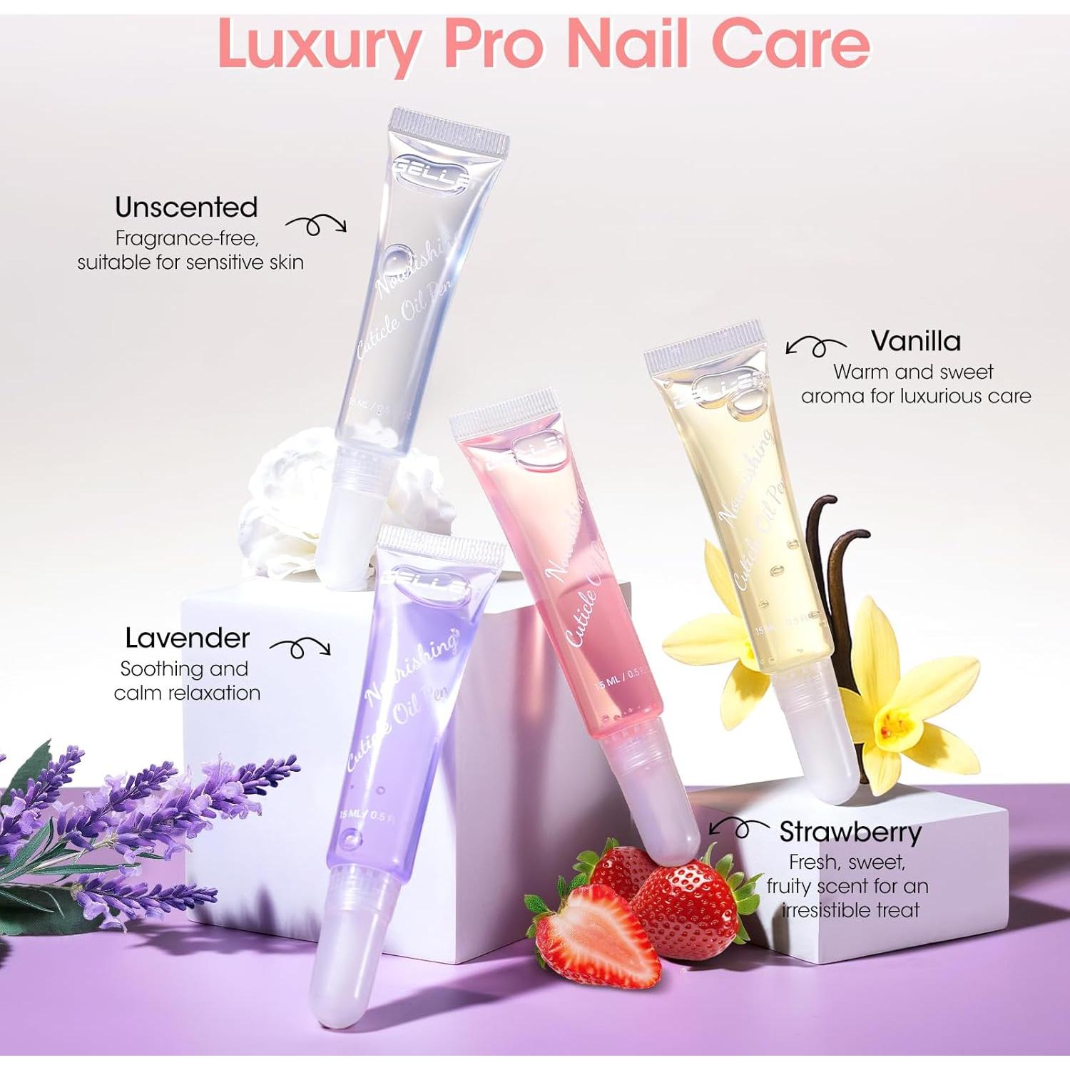 Aceite de Cutícula Gellen 12ml - Nutritivo con Jojoba y Vitamina E