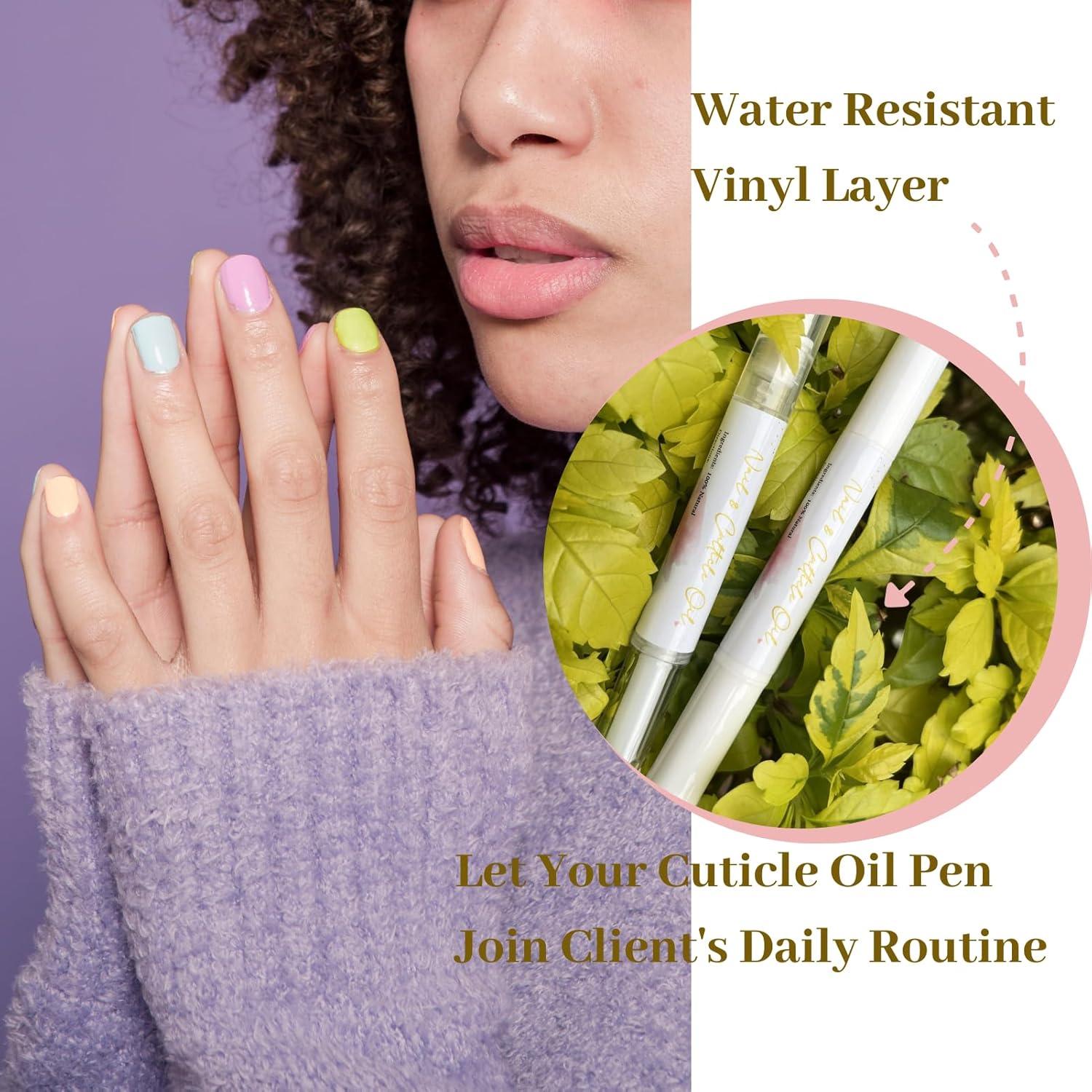 Etiquetas para Lápiz de Aceite de Cutícula Mocomfor 100pcs