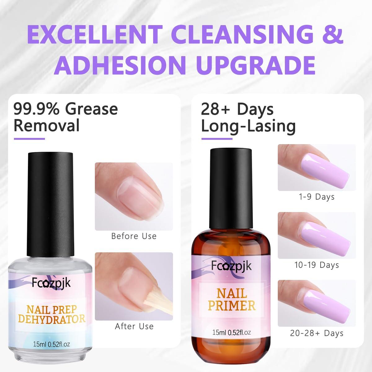 Kit de Preparación de Uñas Jinfei 5 PZS - Deshidratador, Primer, Aceite