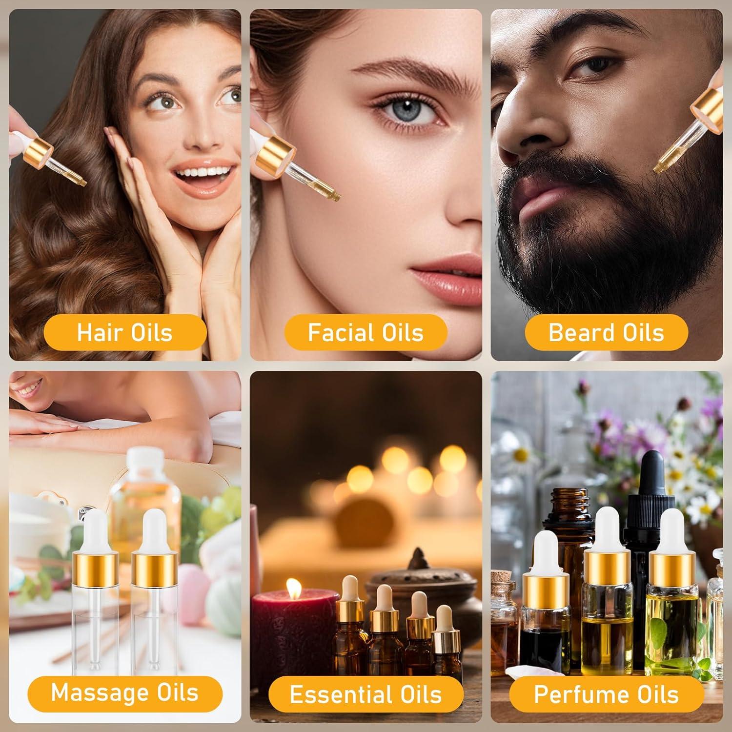 Paquete de 20 Botellas Mini Gotero COTOM 3ml A Prueba de Fugas