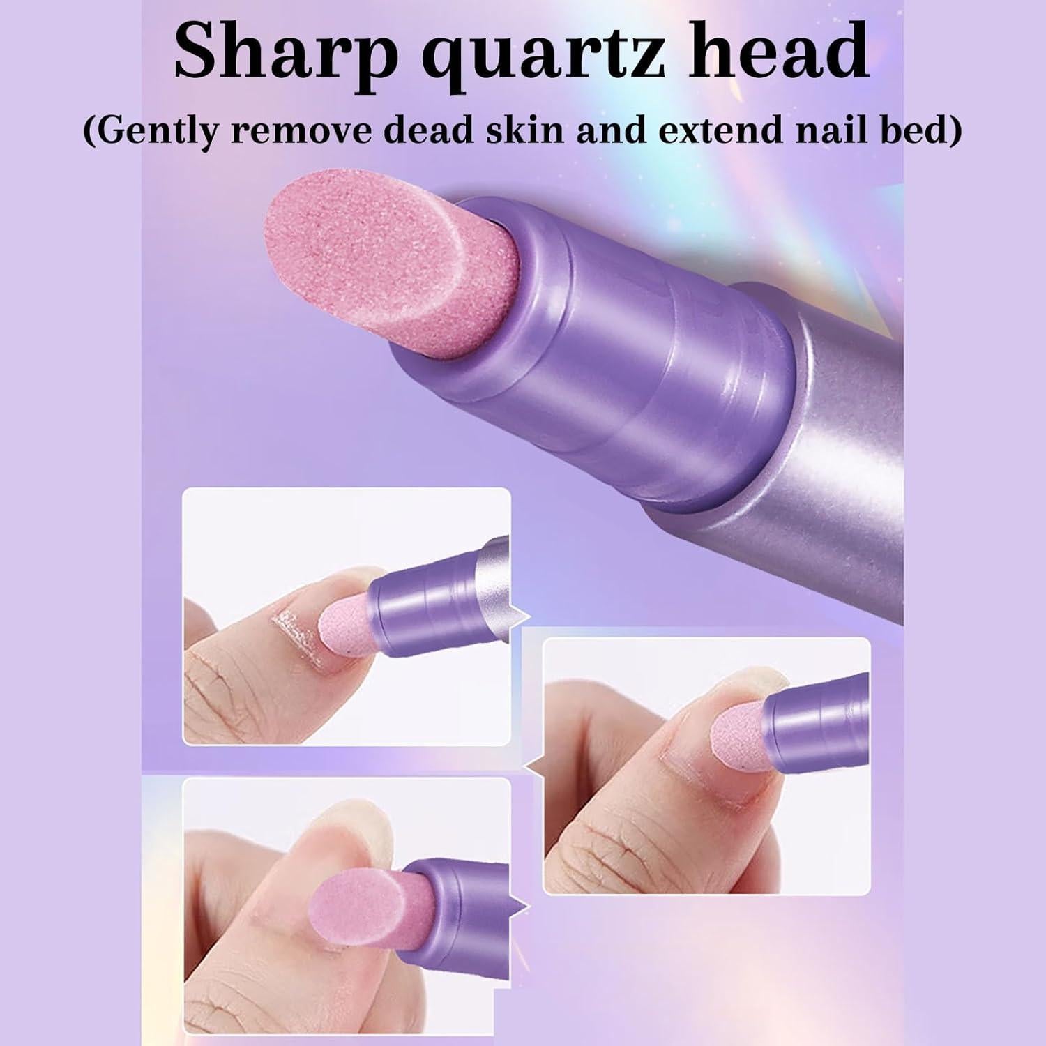 Bolígrafo de Cuidado de Uñas 3-en-1 Genérico con Punta de Cerámica