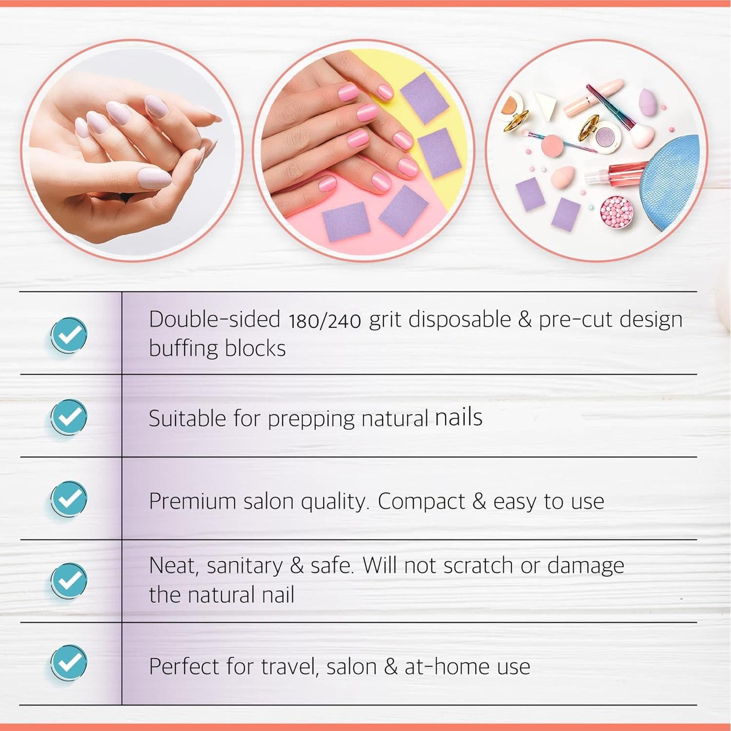 Juego de Mini Pulidores Artist Land 180/240 Grano - 50 Unidades