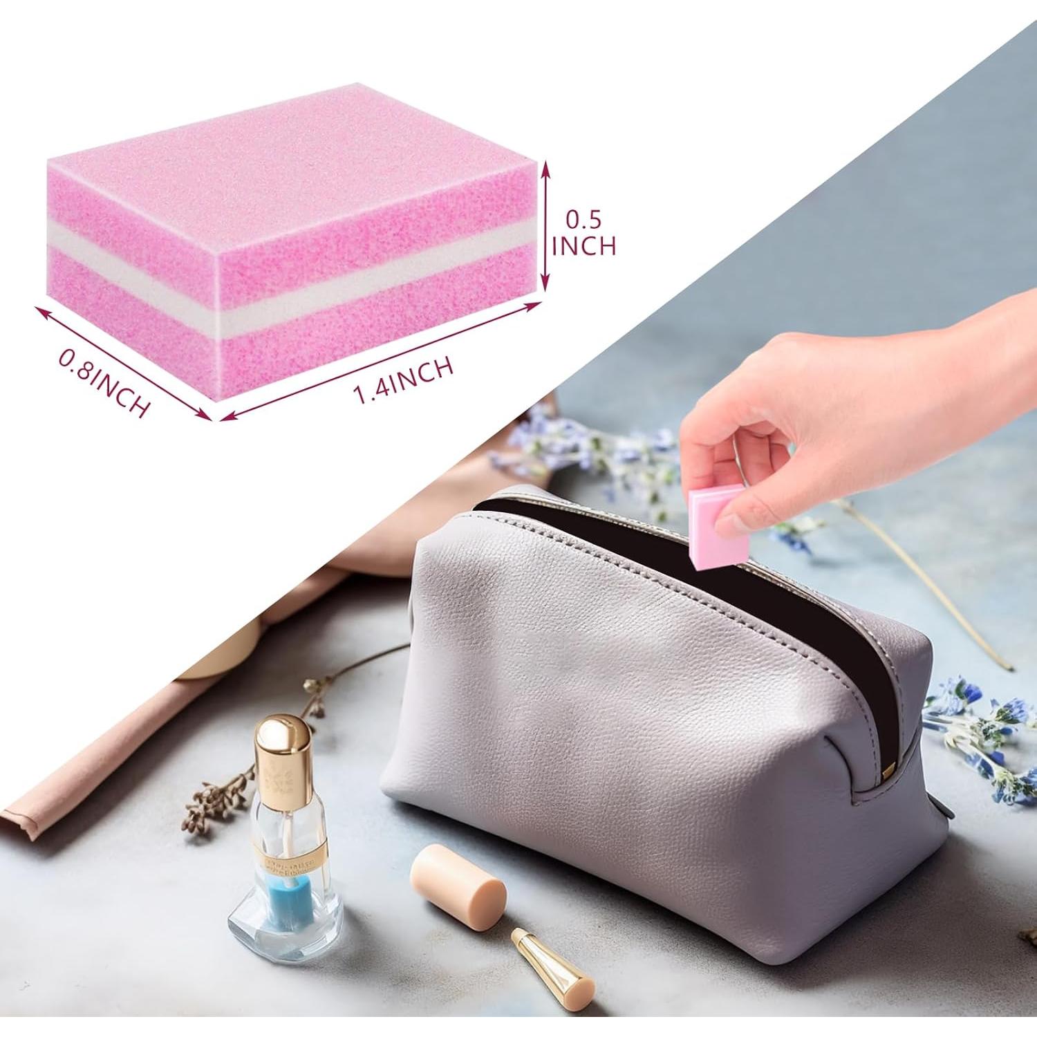 Bloques de Pulido de Uñas LNAUJS, 12 Piezas Doble Grano