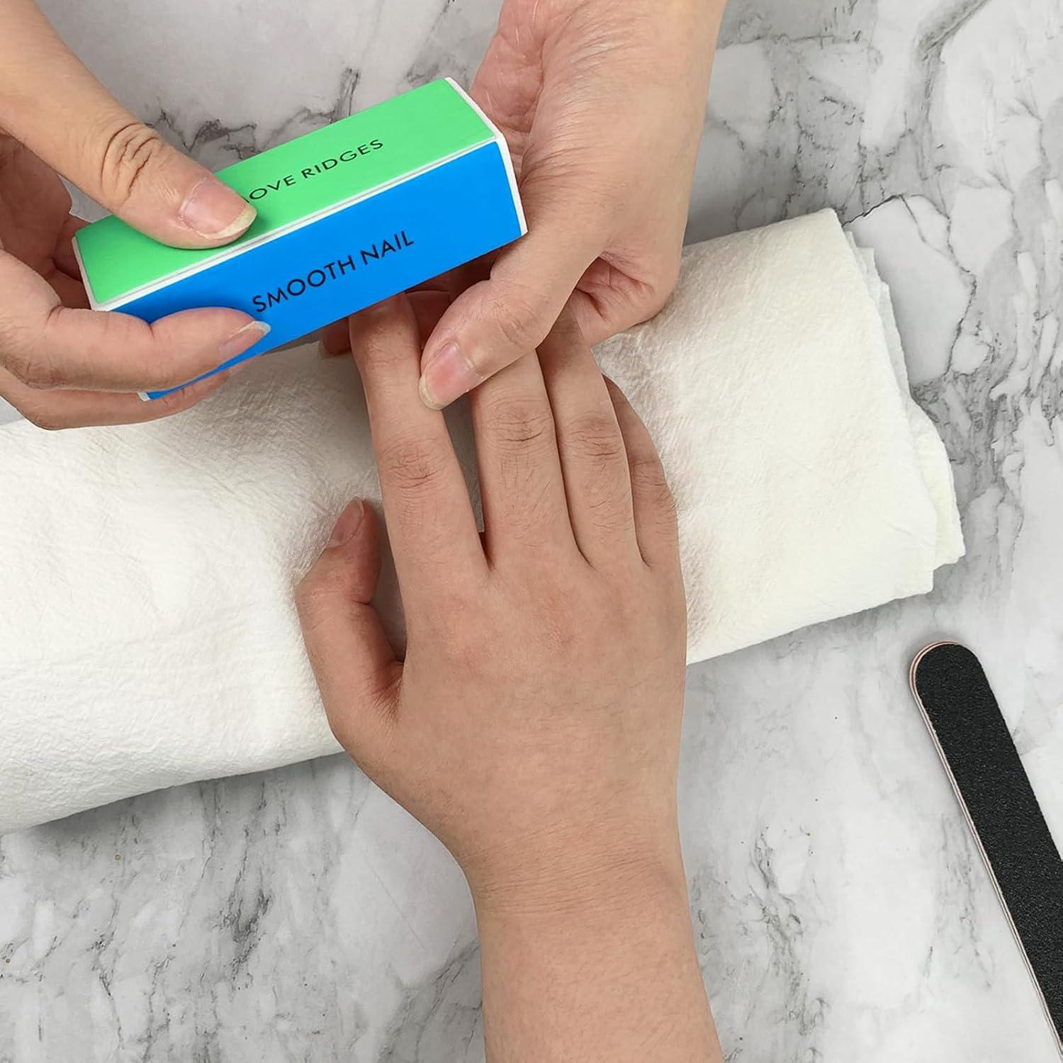 Set de Lima de Uñas Negra y Pulidor Esponja Grande LNAUJS