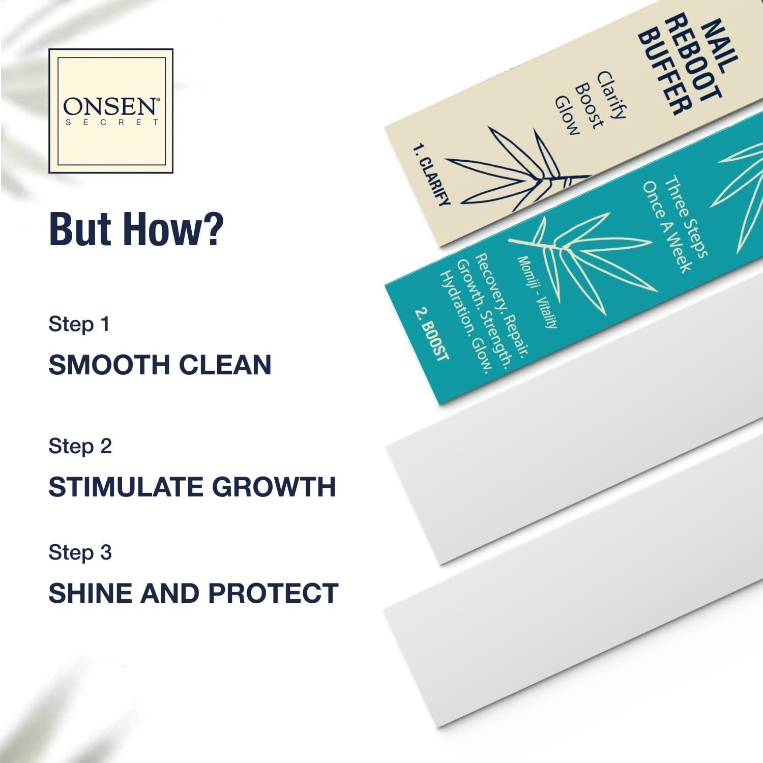 Pads de Reemplazo Onsen Secret para Bloque de Pulido de Uñas - 12 Unidades