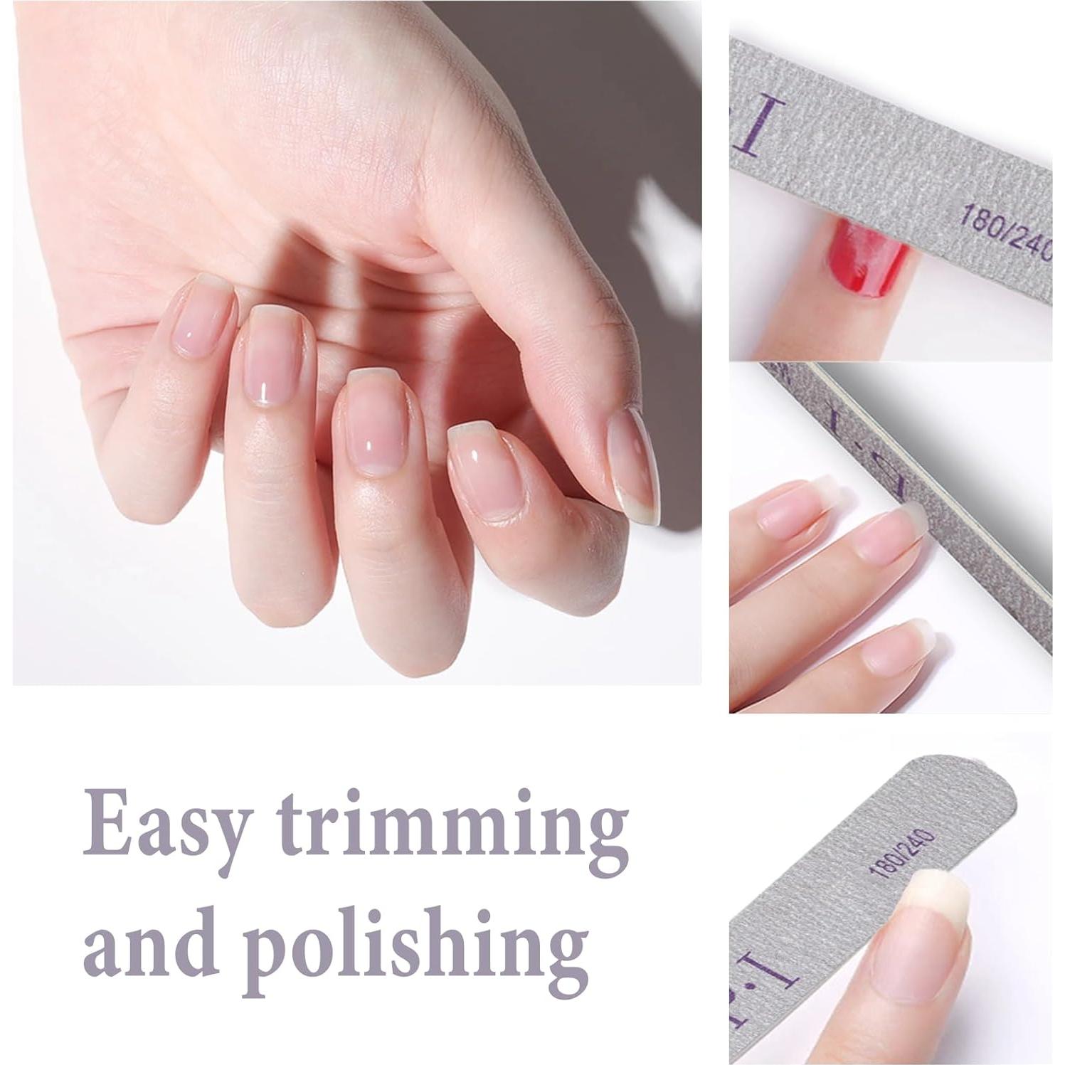 Conjunto de Archivos y Pulidores de Uñas IVICOO 7-en-1 180/240 Grano