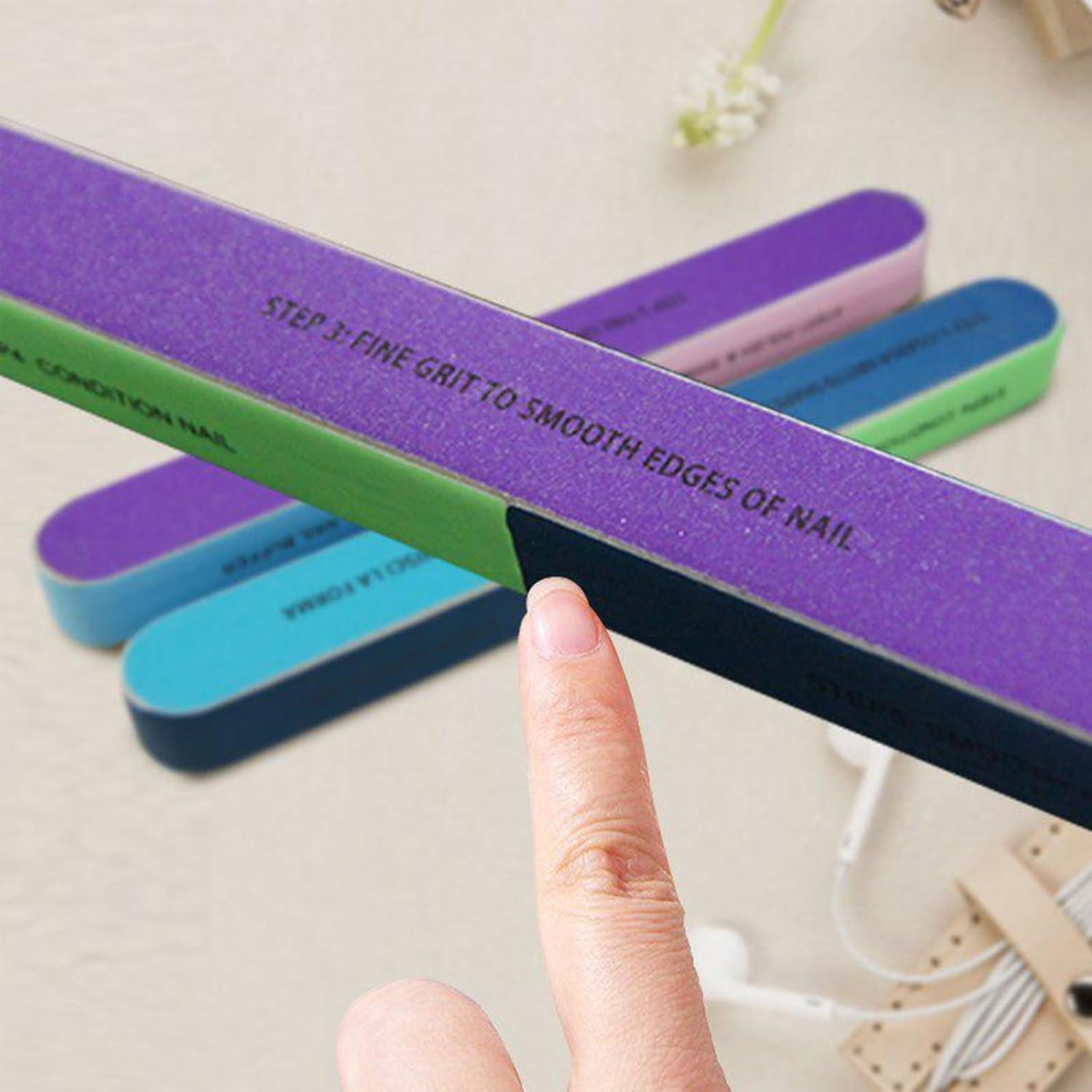 Conjunto de Archivos y Pulidores de Uñas IVICOO 7-en-1 180/240 Grano