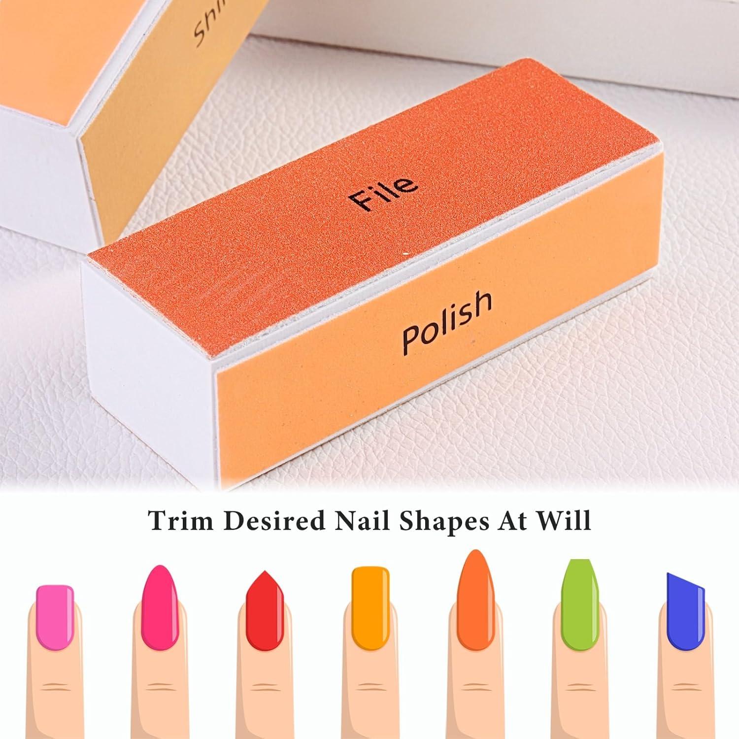 Bloques de Pulido de Uñas Reutilizables SUTOKAKA 4 Pcs