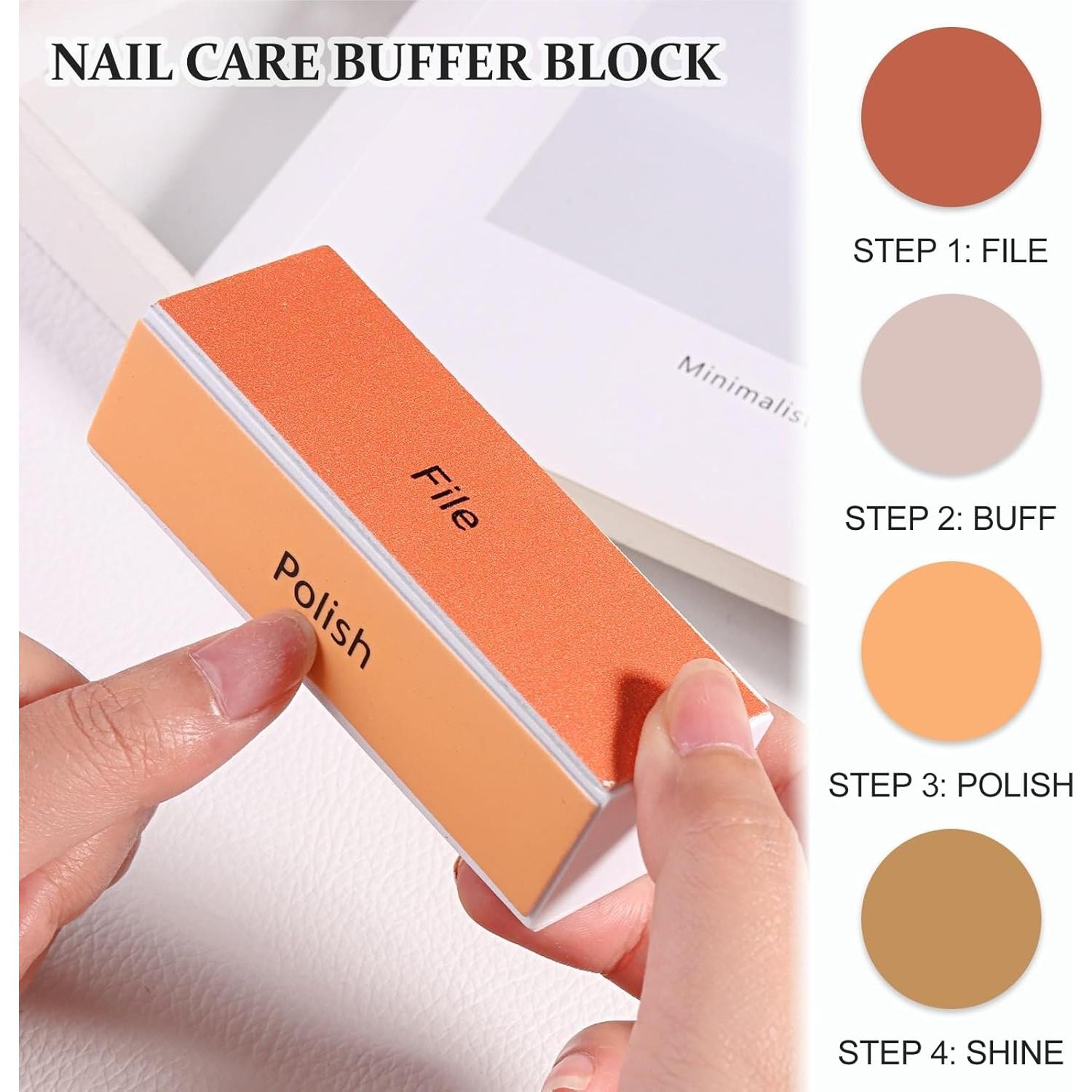 Bloques de Pulido de Uñas Reutilizables SUTOKAKA 4 Pcs