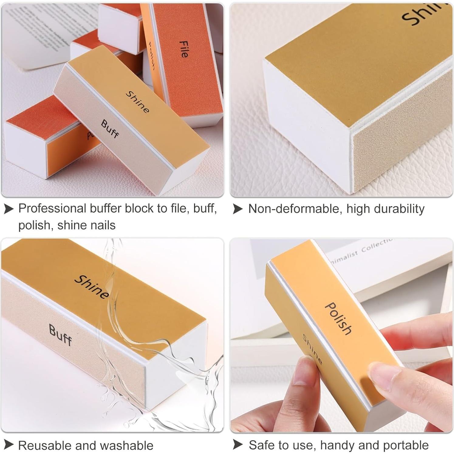 Bloques de Pulido de Uñas Reutilizables SUTOKAKA 4 Pcs