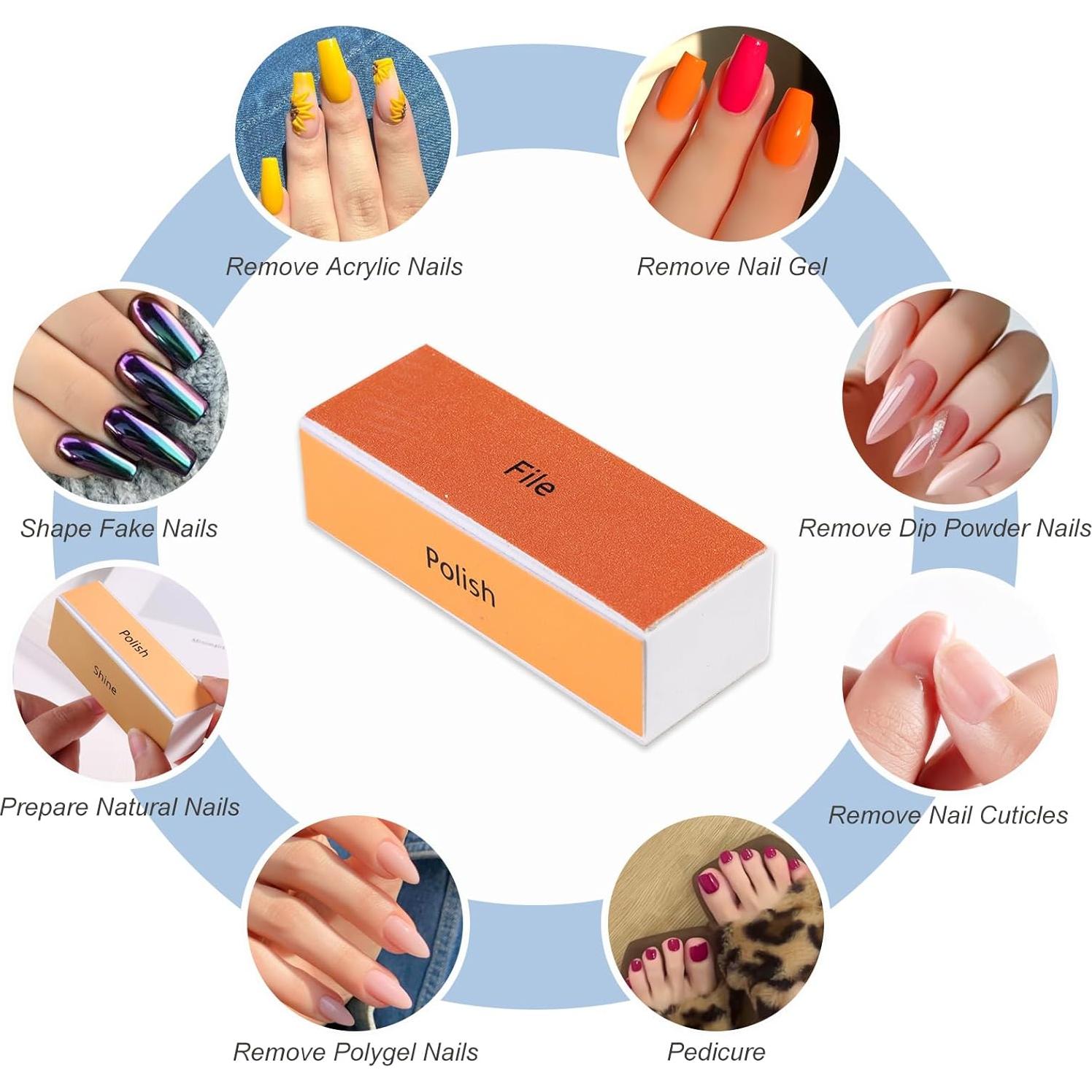 Bloques de Pulido de Uñas Reutilizables SUTOKAKA 4 Pcs