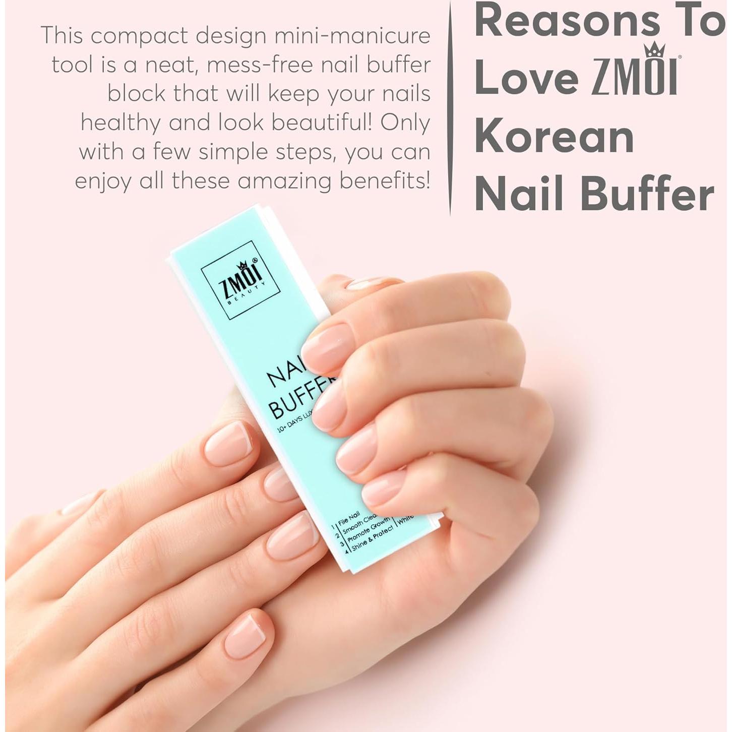 Bloque de Pulido de Uñas ZMOI - Paquete de 2 - 4 Vías