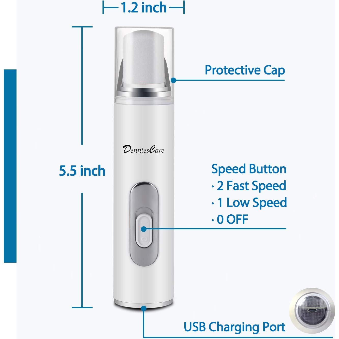 Taladro y Pulidor de Uñas Eléctrico DenniesCare - Manicura y Pedicura