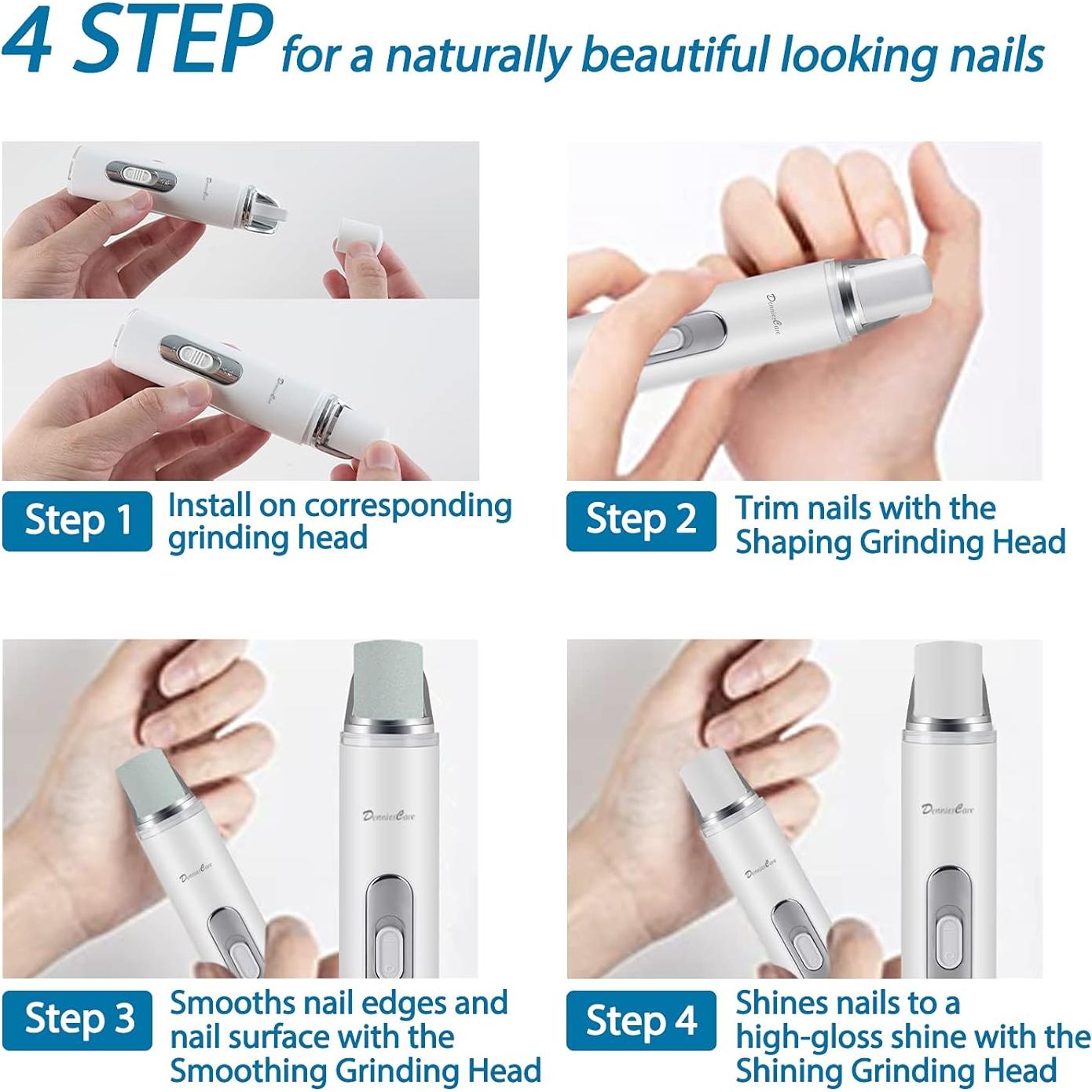 Taladro y Pulidor de Uñas Eléctrico DenniesCare - Manicura y Pedicura