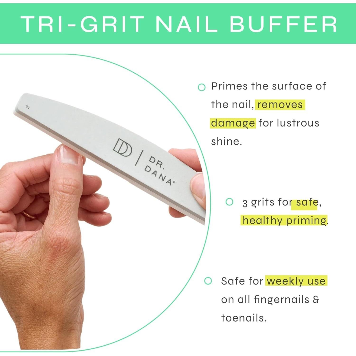 Pulidor de Uñas Dr. Dana - Bloque Profesional 3 Granos