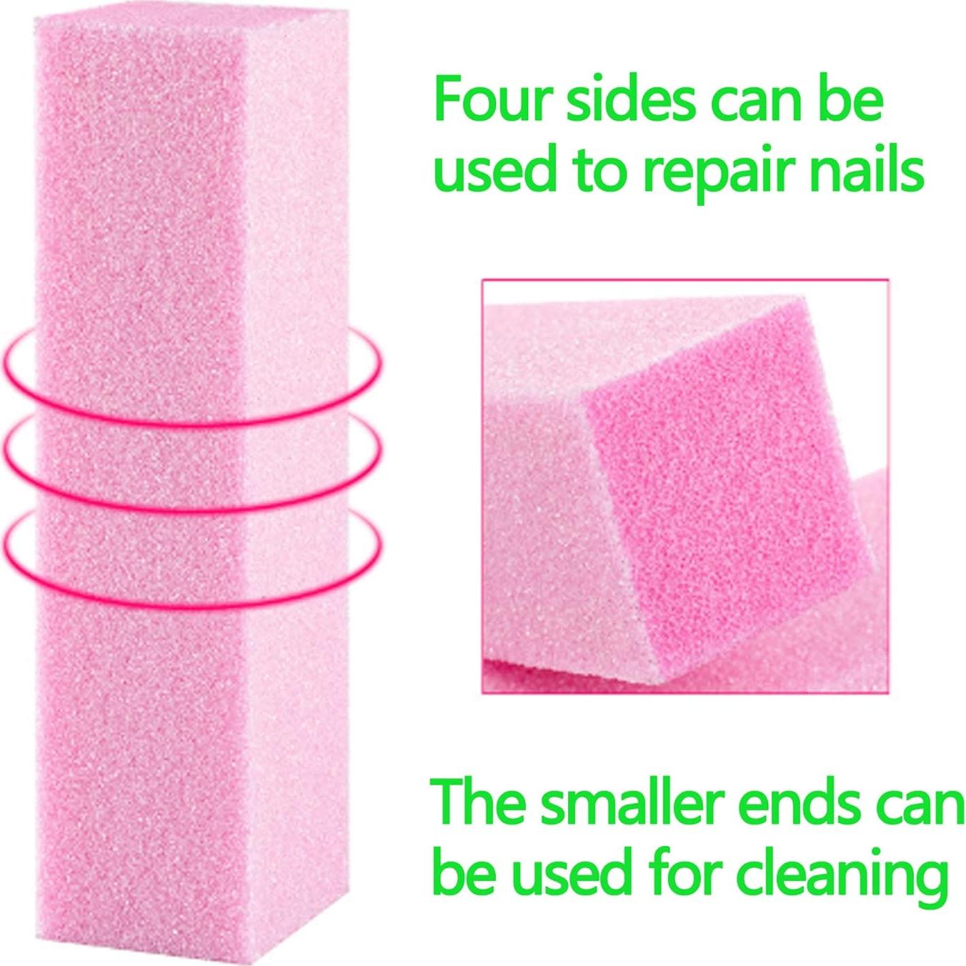 Kit de 20 Bloques de Pulido de Uñas Rosa - Profesional