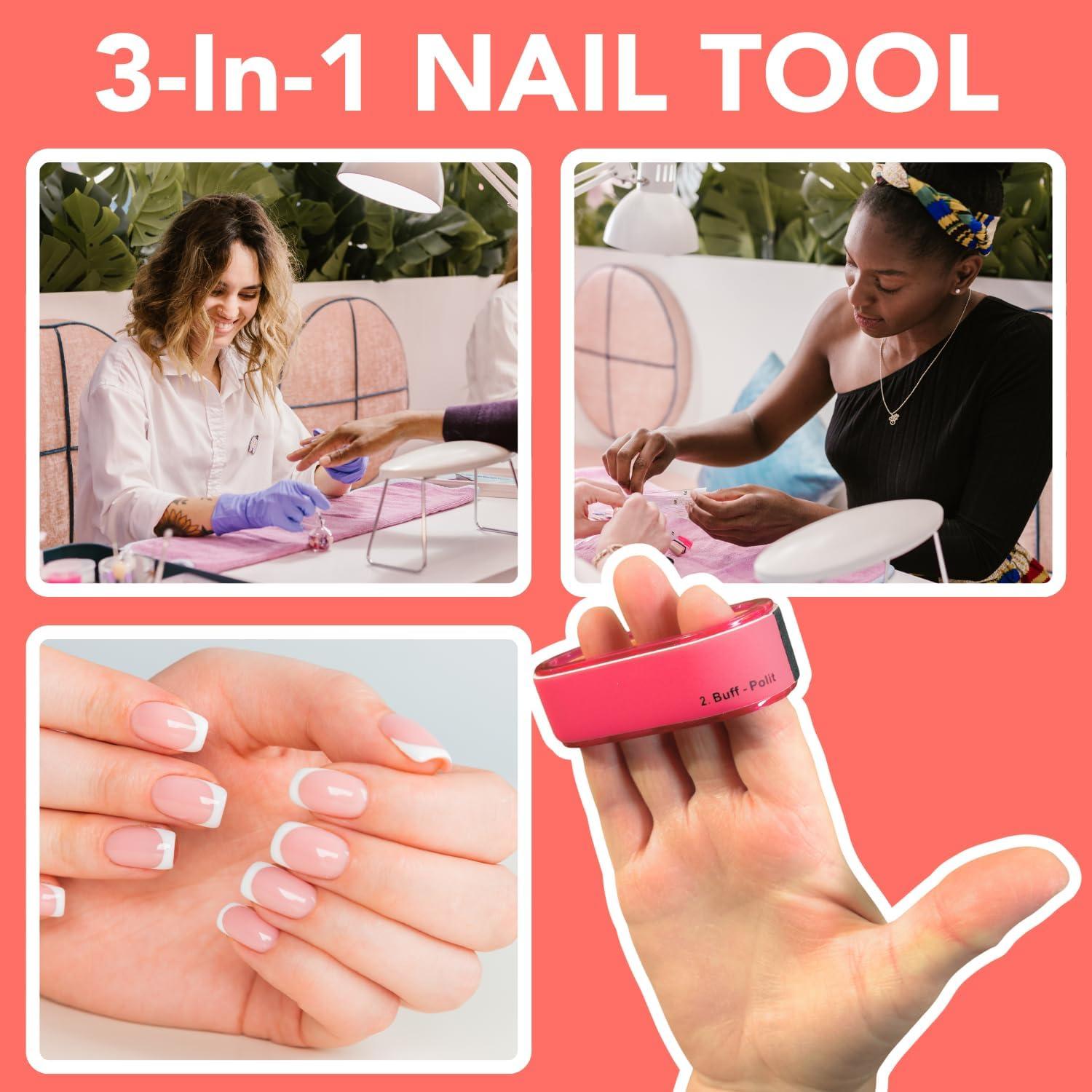 Bloques de Pulido de Uñas Iconikal - Paquete de 8, 3 Vías