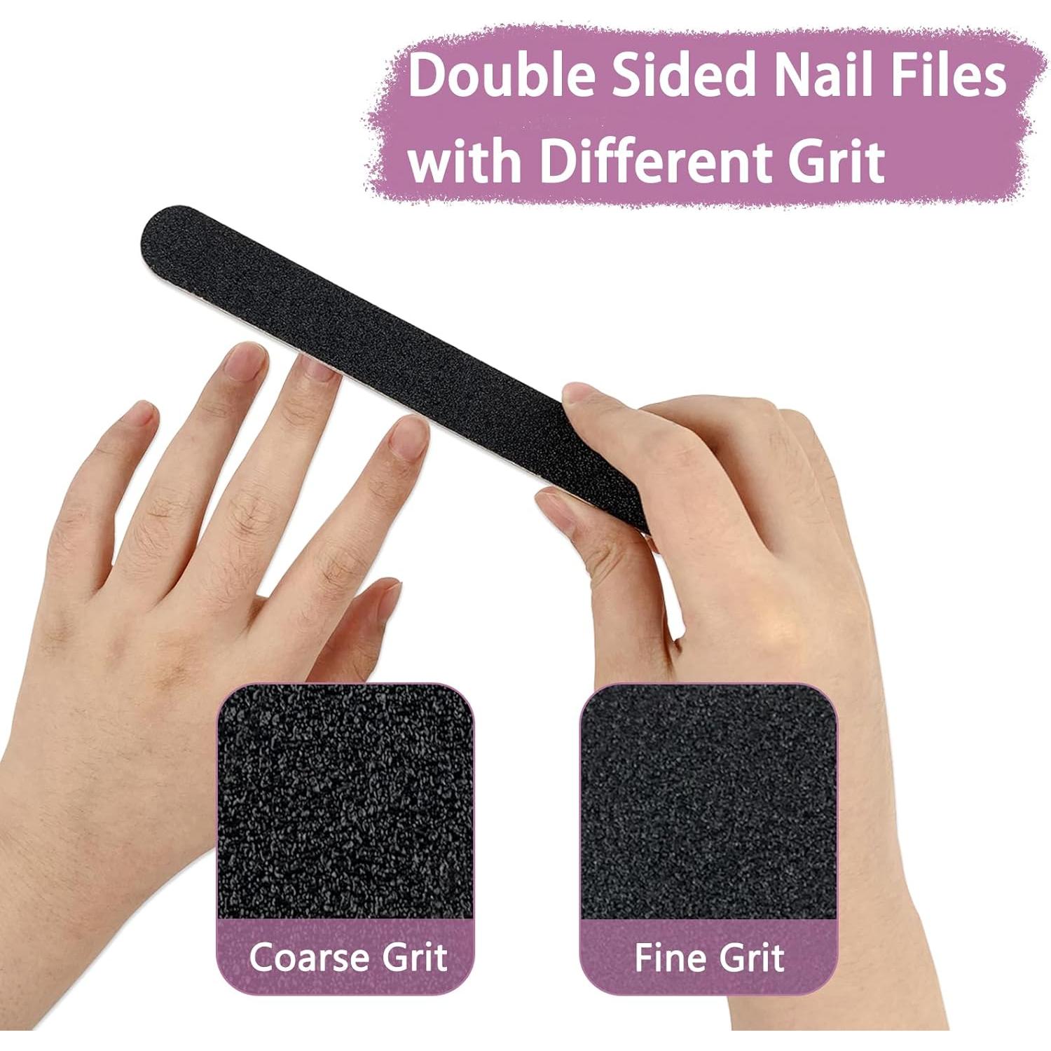 Juego de limas y pulidores de uñas LNAUJS - 5 pulidores y 3 limas