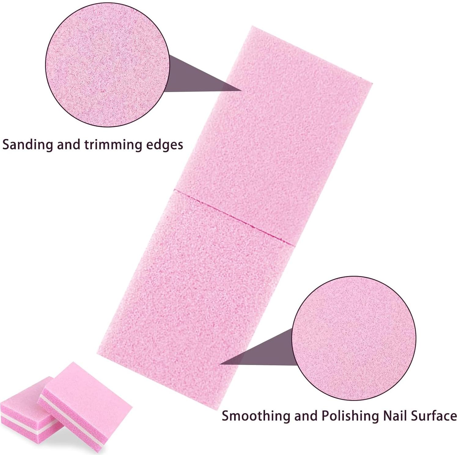 Juego de limas y pulidores de uñas LNAUJS - 5 pulidores y 3 limas