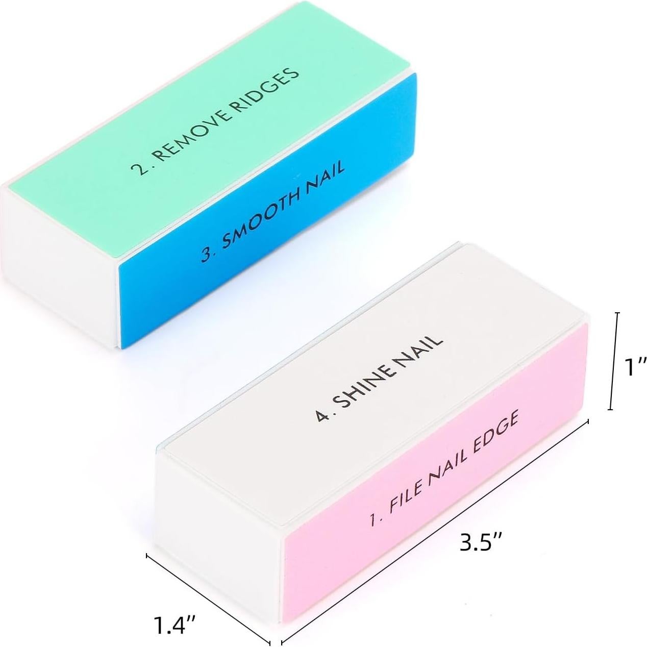 Bloques de Pulido de Uñas BTYMS - 10 Pcs 4 Vías