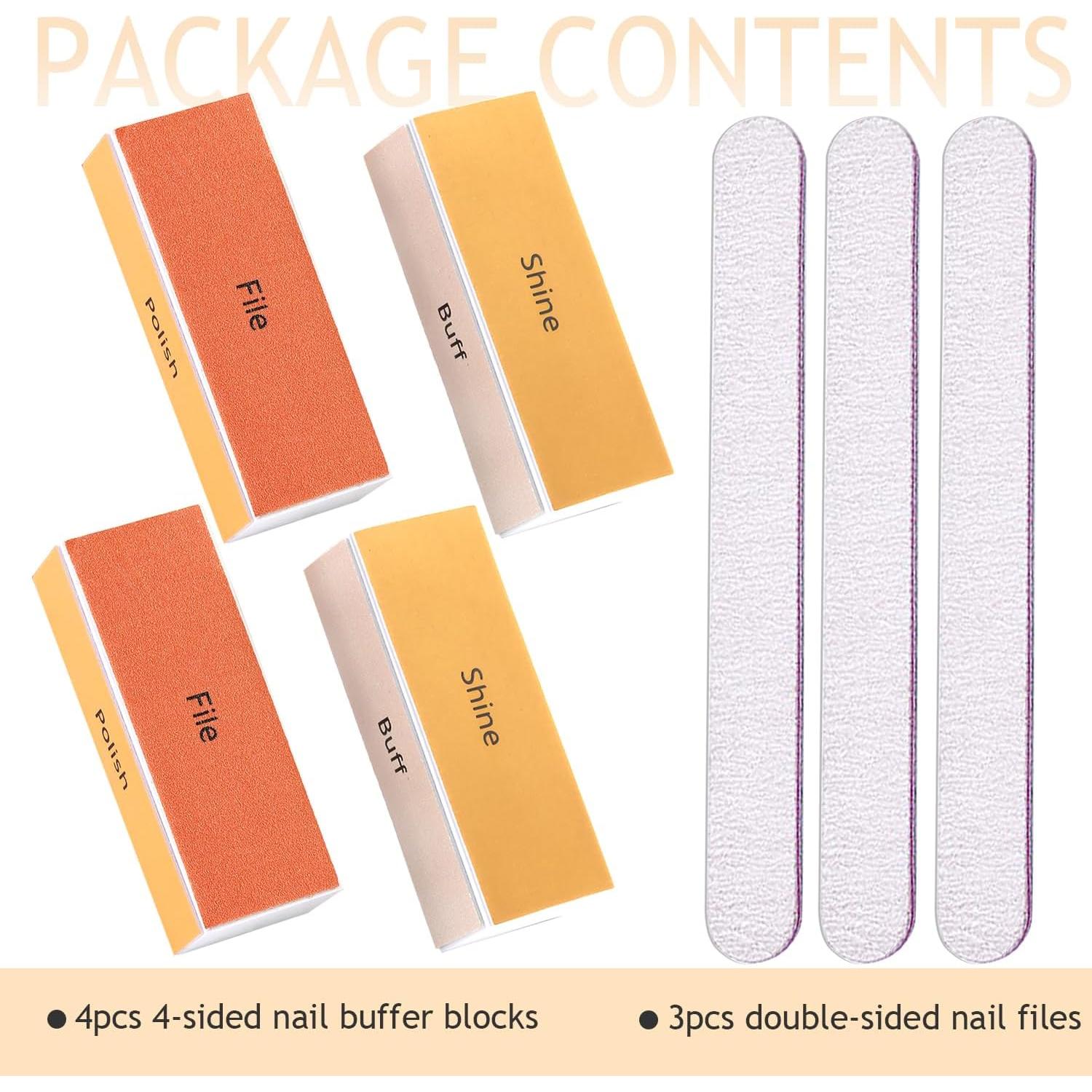 Kit de Pulido y Brillo de Uñas Furtherpretty 7 Piezas