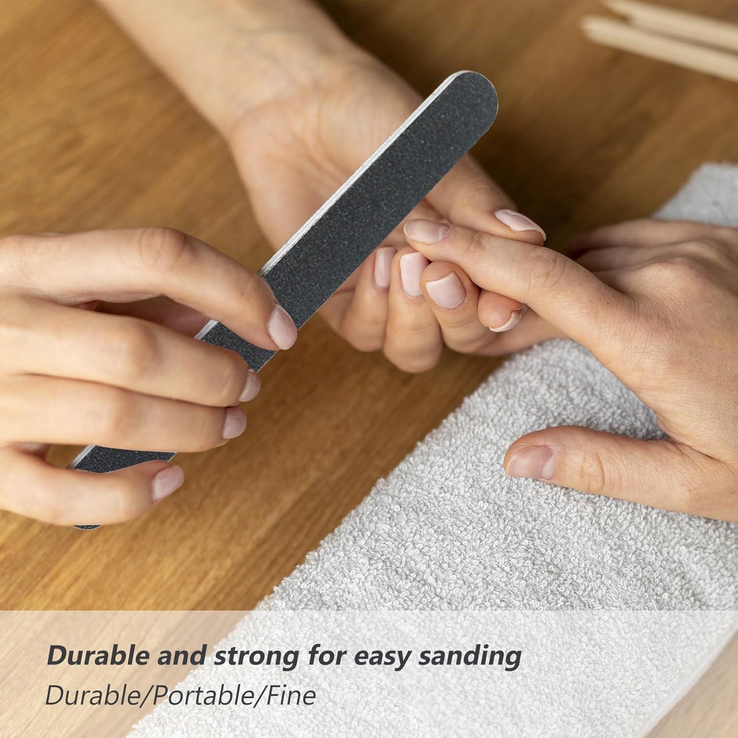 Limas de Uñas SKYPIA 100/180 Grano + Bloques de Pulido