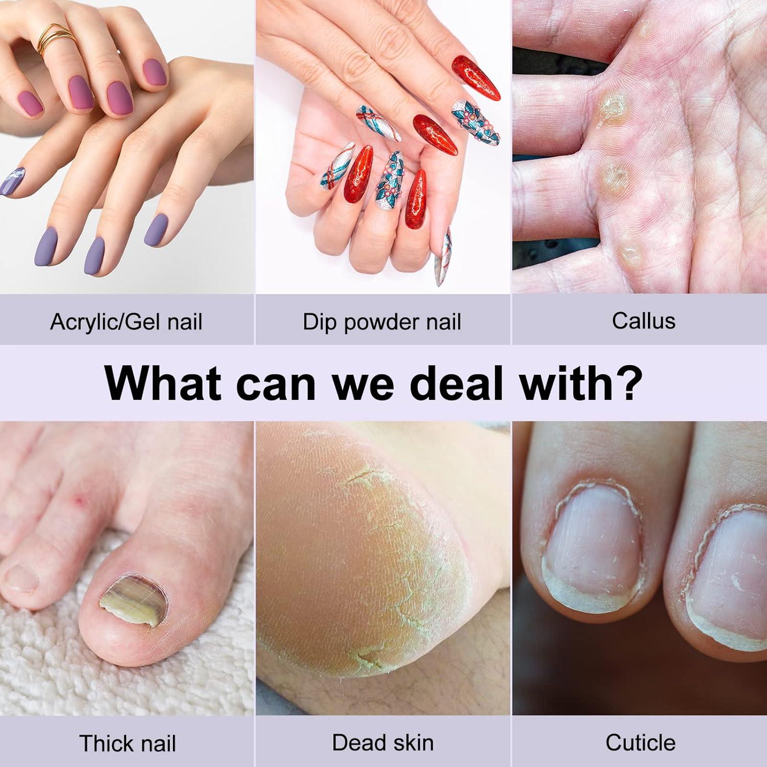 Taladro Eléctrico de Uñas Inalámbrico COSLUS C20 - 6 Puntas