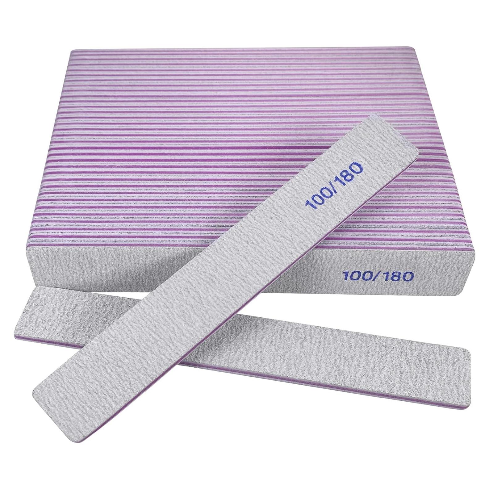 Limas de Uñas HomeyEra 24 Pcs Doble Cara 100/180 Granos