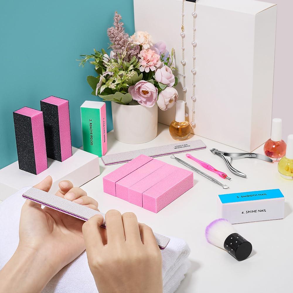 Kit de Cuidado de Uñas TsMADDTs 13 Piezas Rosa