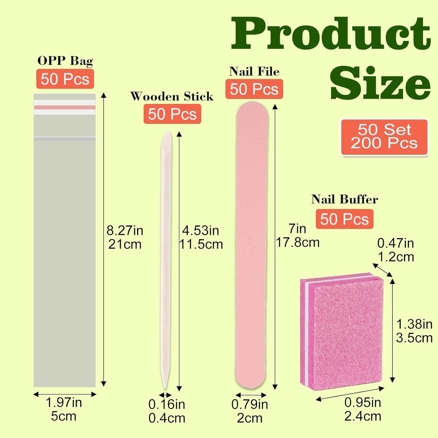 Kit de Manicura Desechable Lokyango - 50 Piezas Rosa