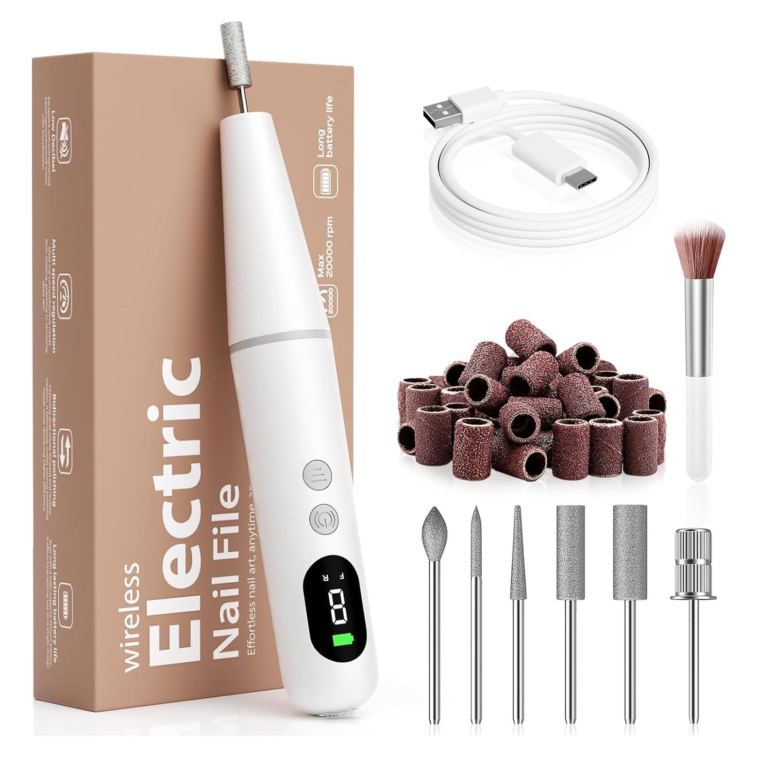 Taladro de Uñas Eléctrico Ccigedy 9 Velocidades Inalámbrico