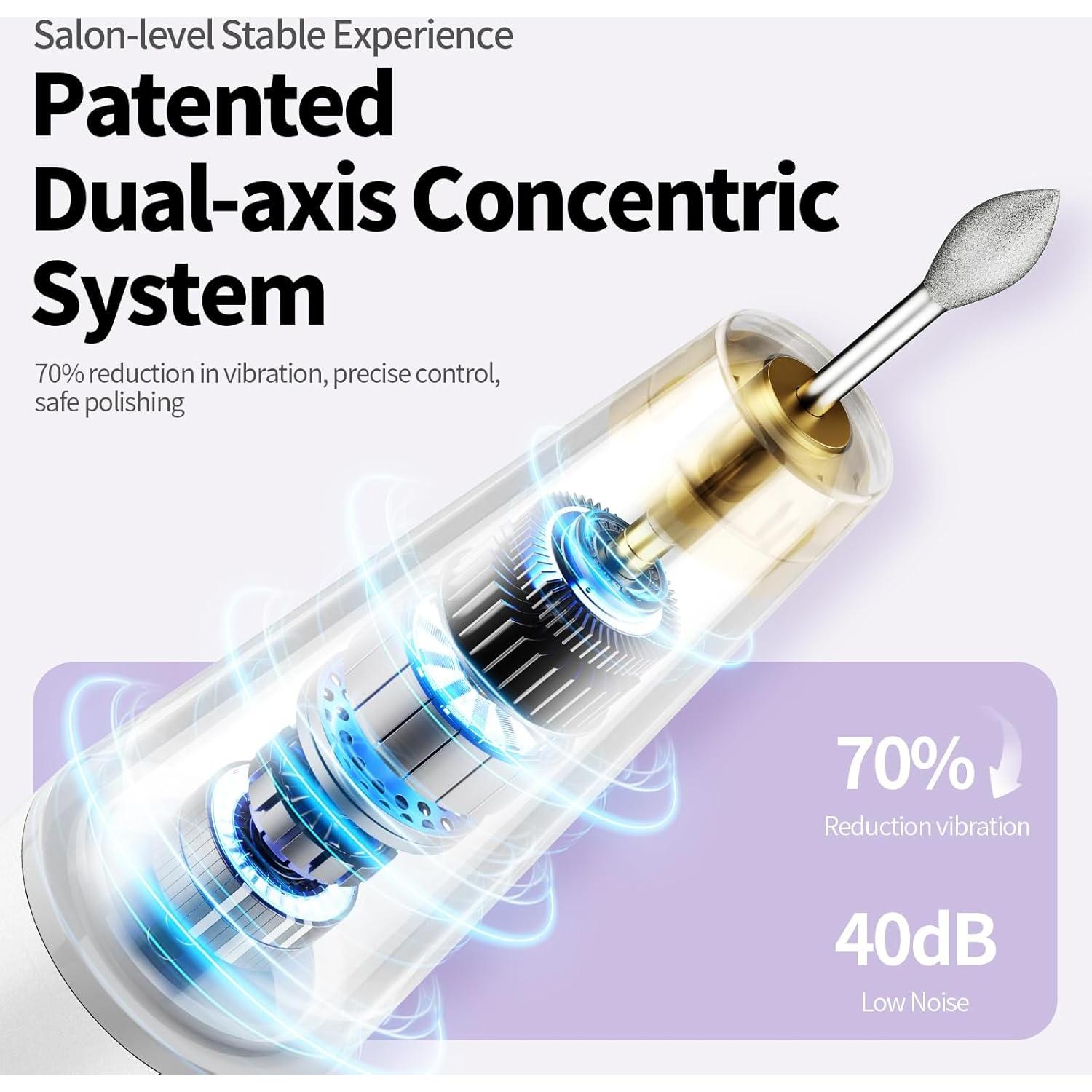 Taladro de Uñas Eléctrico Ccigedy 9 Velocidades Inalámbrico