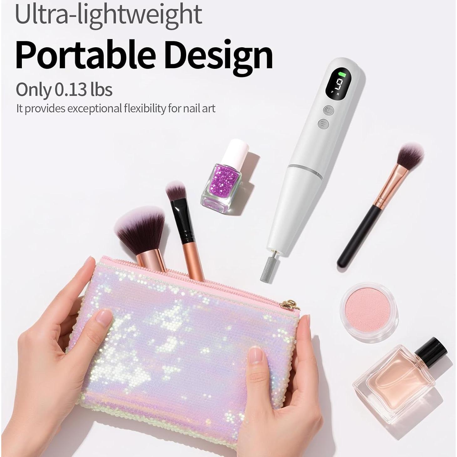 Taladro de Uñas Eléctrico Ccigedy 9 Velocidades Inalámbrico