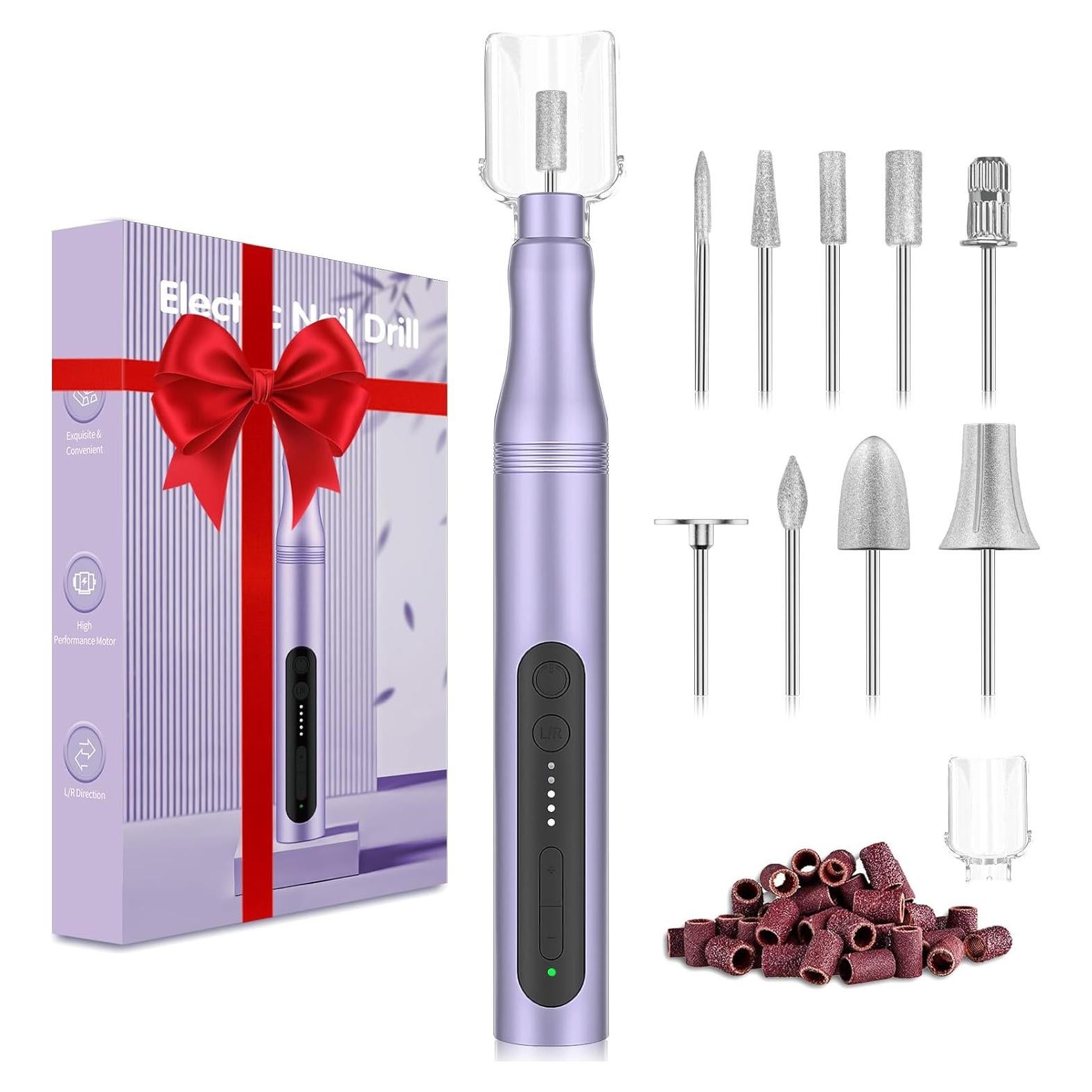 Juego de Taladro de Uñas Eléctrico ZARRSON 5 Velocidades