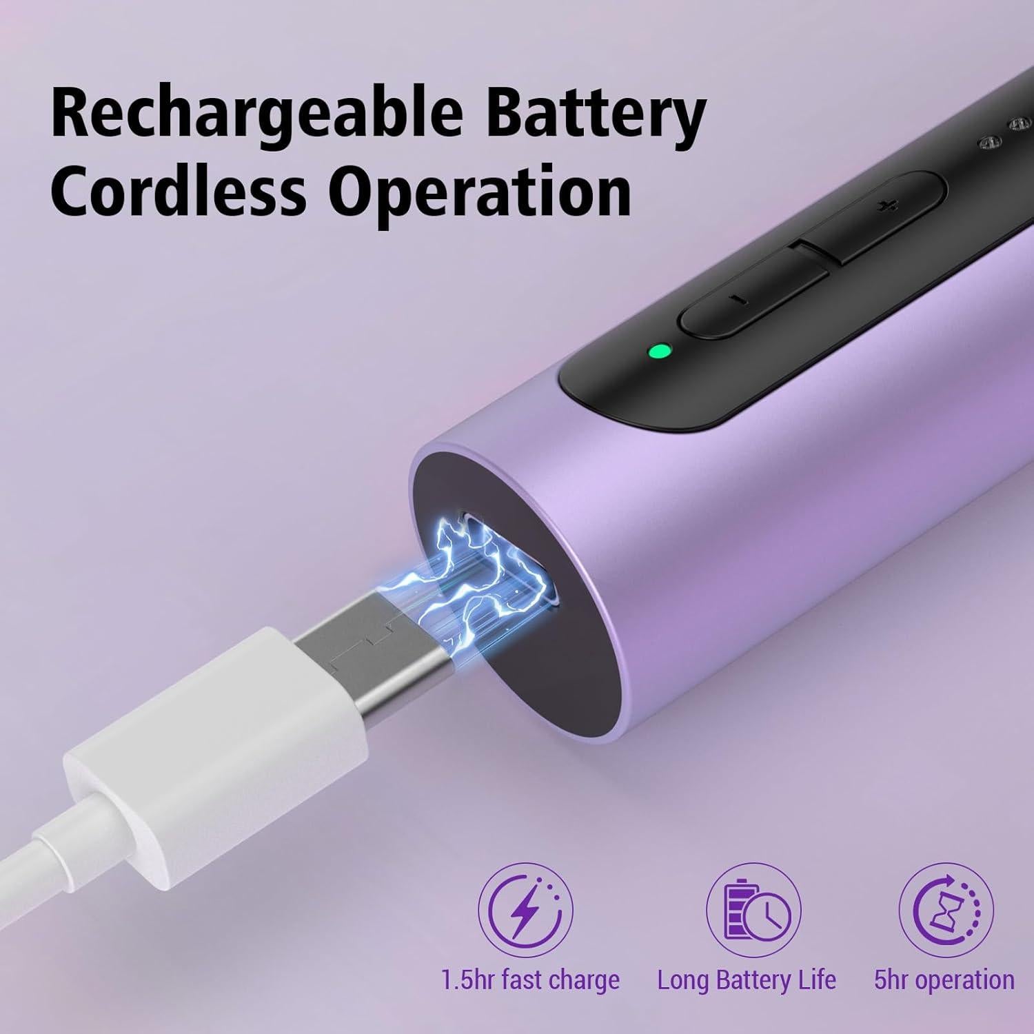 Juego de Taladro de Uñas Eléctrico ZARRSON 5 Velocidades