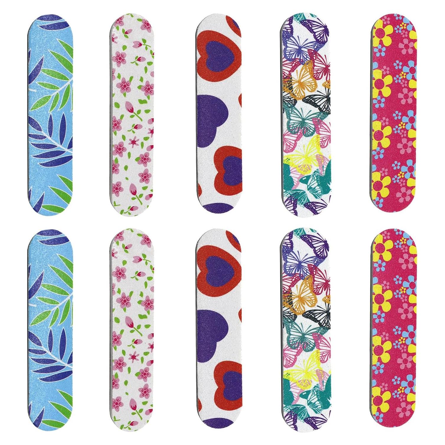 Archivos de Uñas Desechables Bioamy - Paquete de 10, 9x2 cm