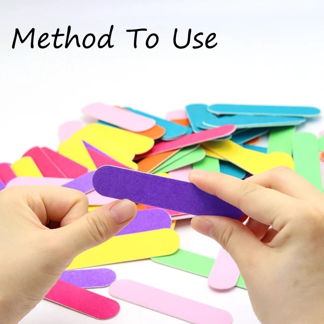 Archivos de Uñas Desechables Bioamy - Paquete de 10, 9x2 cm