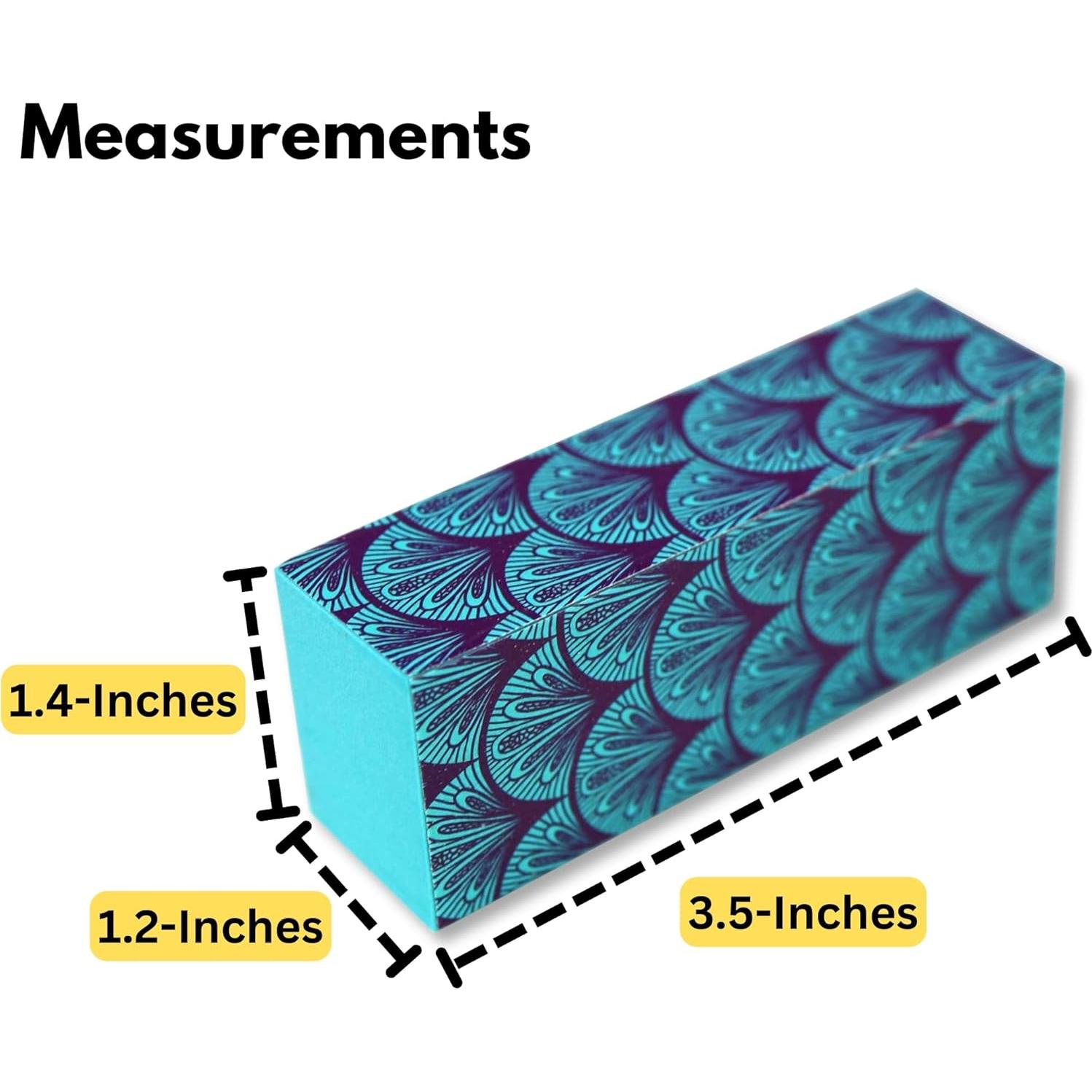 Bloques de Pulido de Uñas Iconikal, Paquete de 18, Damasco Verde