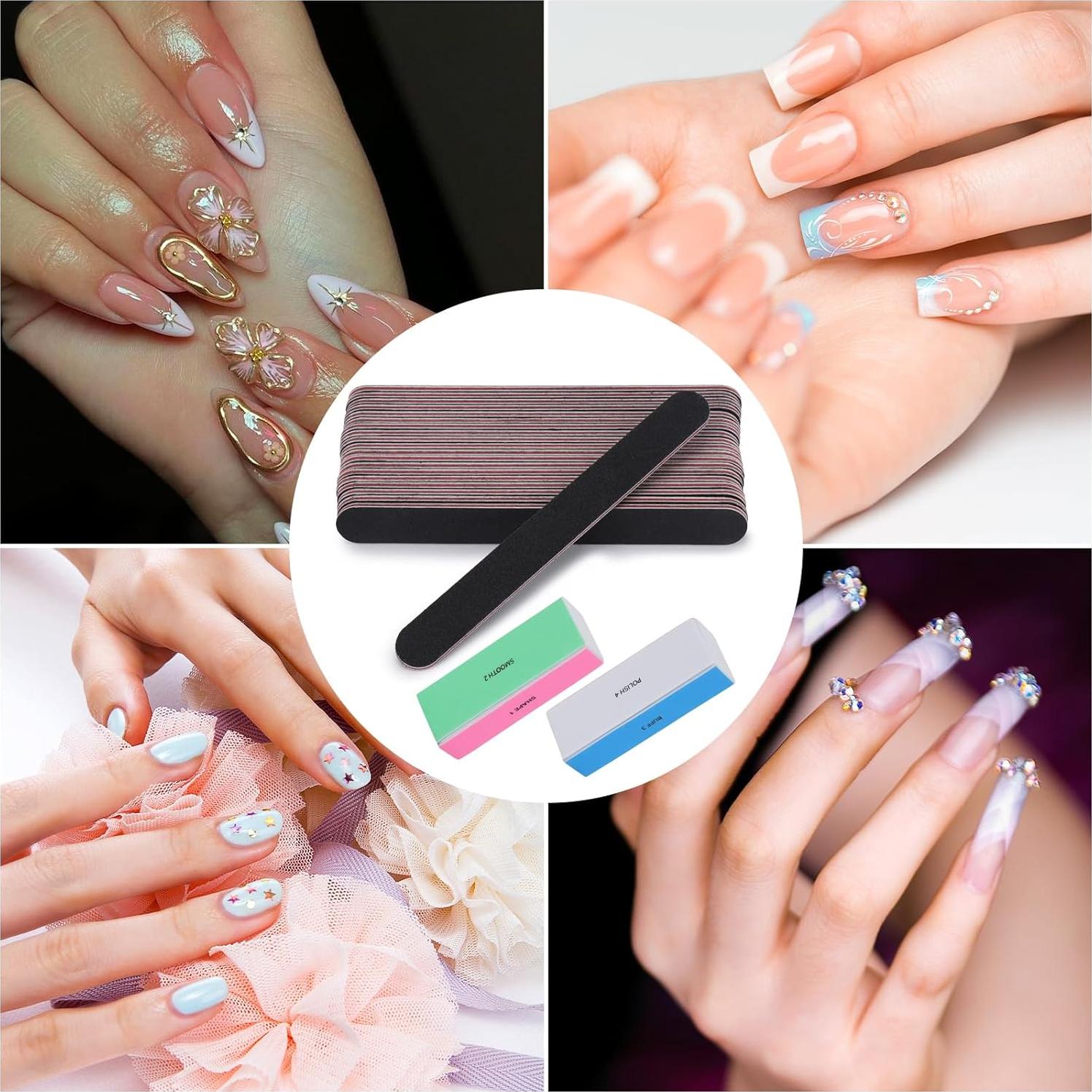 Juego de Lima y Pulidor de Uñas Tecbeauty 24 Piezas