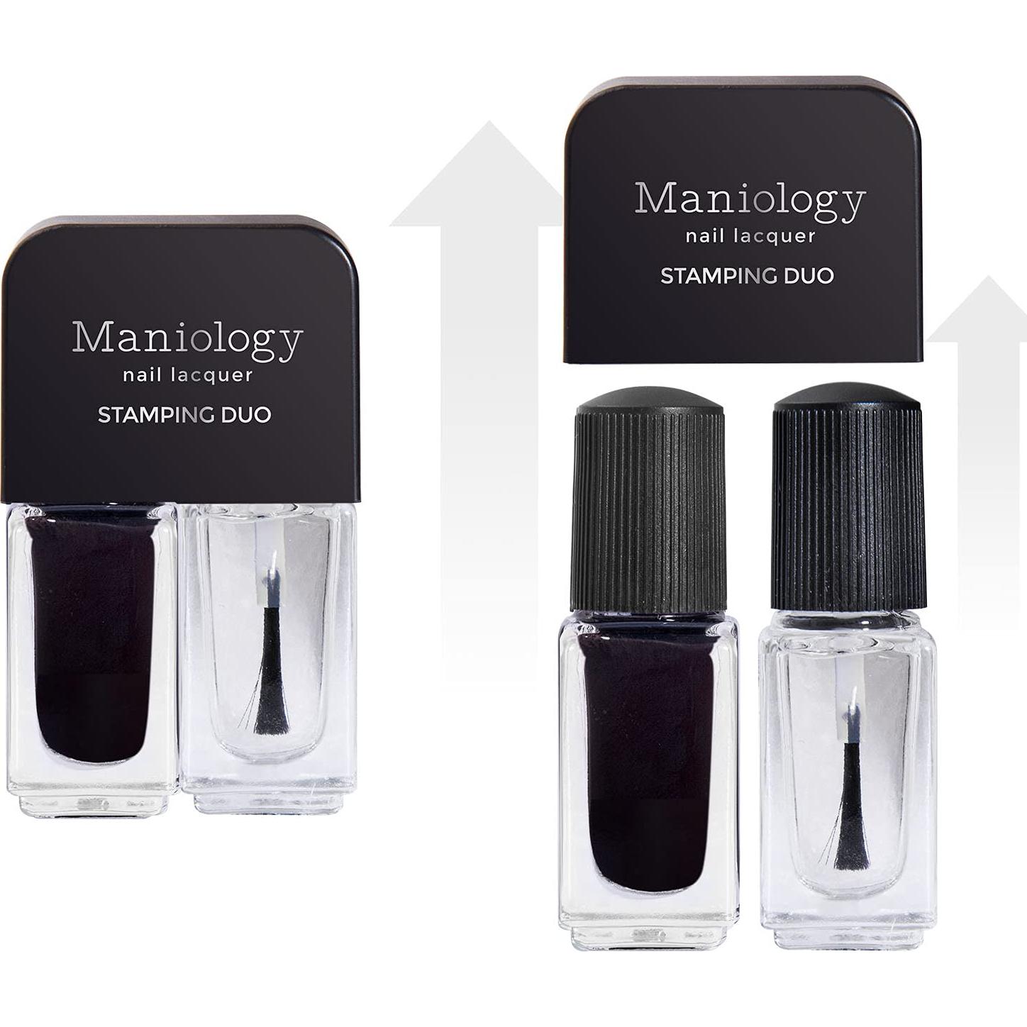 Kit de Estampado de Uñas Halloween Maniology - Placa, Esmalte, Top Coat